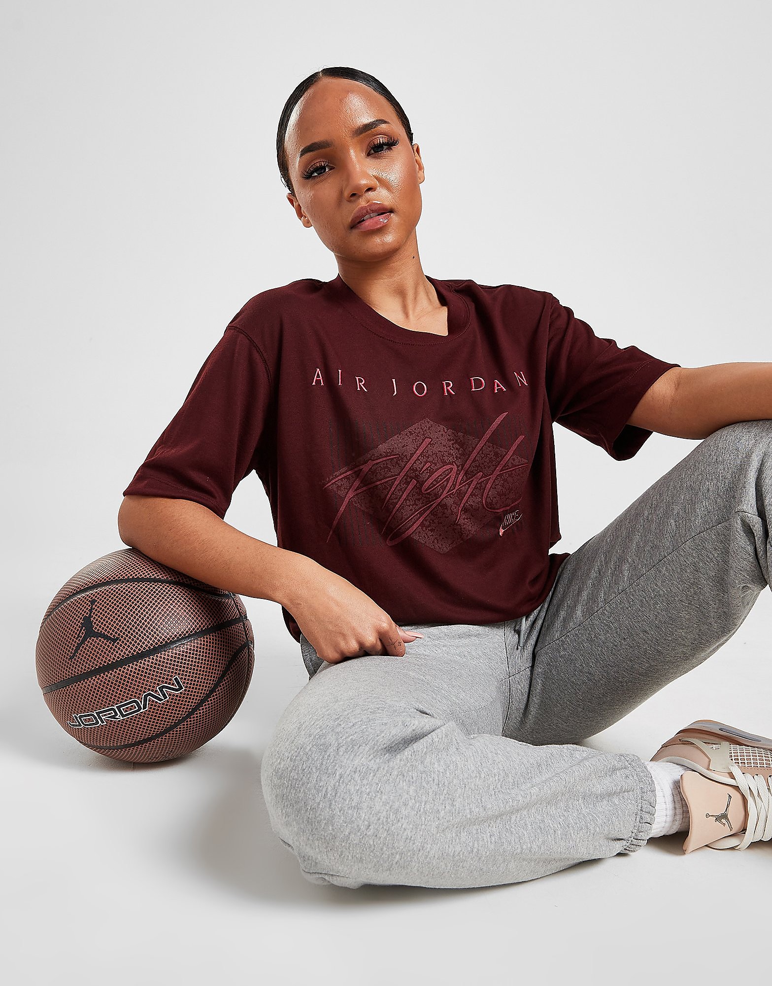 

Jordan Air Flight T-Shirt - Mystic Dates - Womens, Mystic Dates