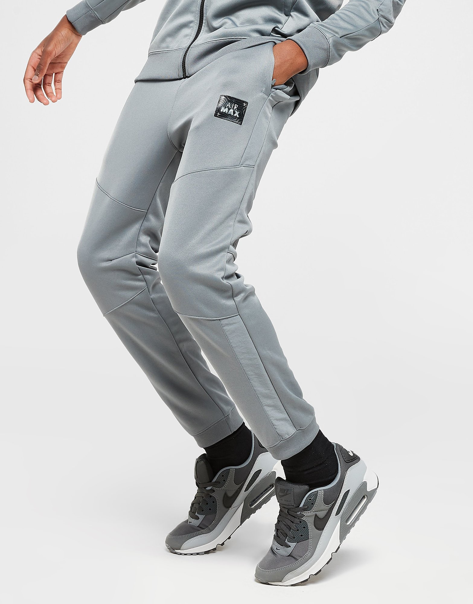 

Nike Air Max Poly Knit Track Pants Junior - Only at JD - Cool Grey/Cool Grey/Black - Kids, Cool Grey/Cool Grey/Black