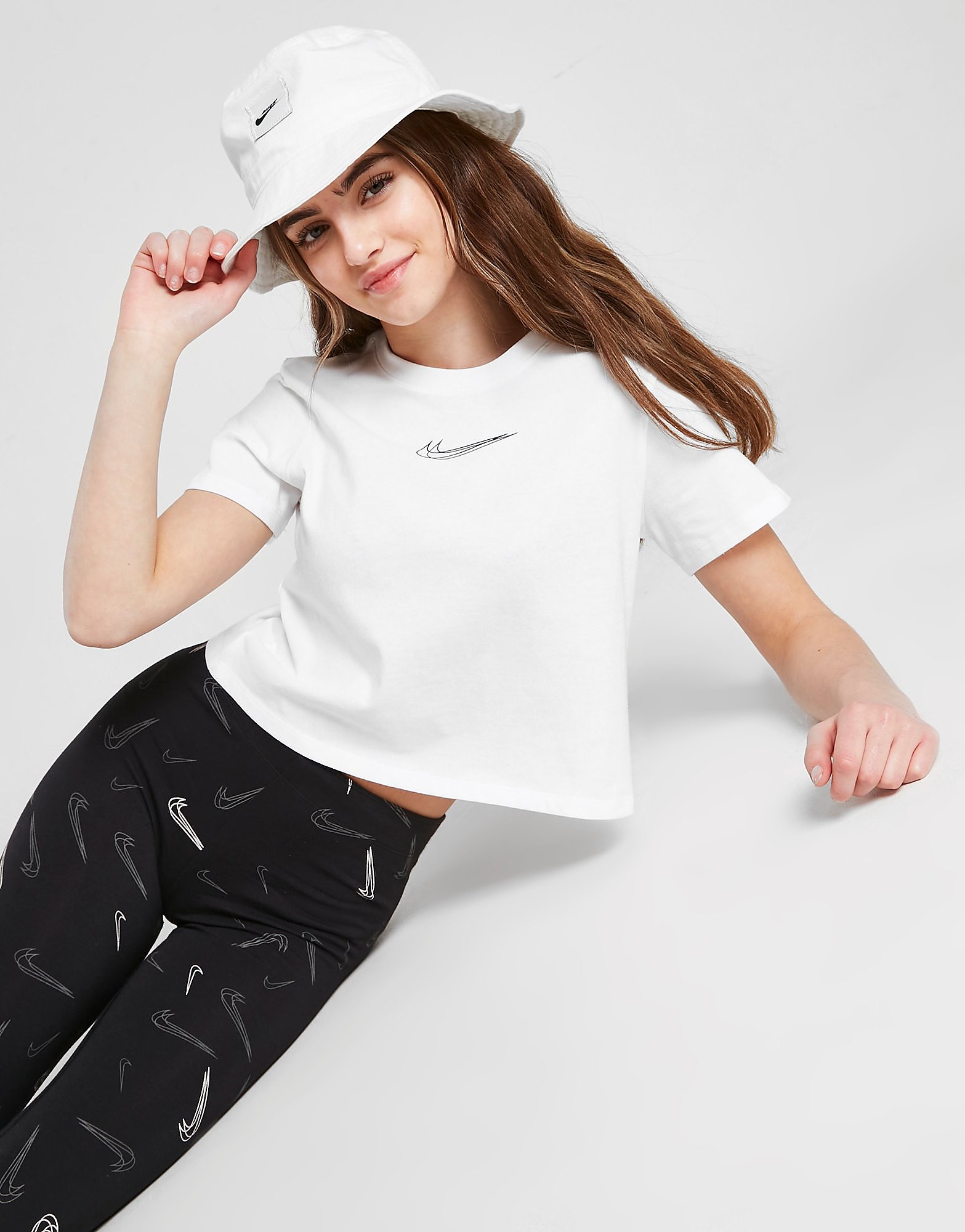 

Nike Girls' Cropped Dance T-Shirt Junior - White - Kids, White