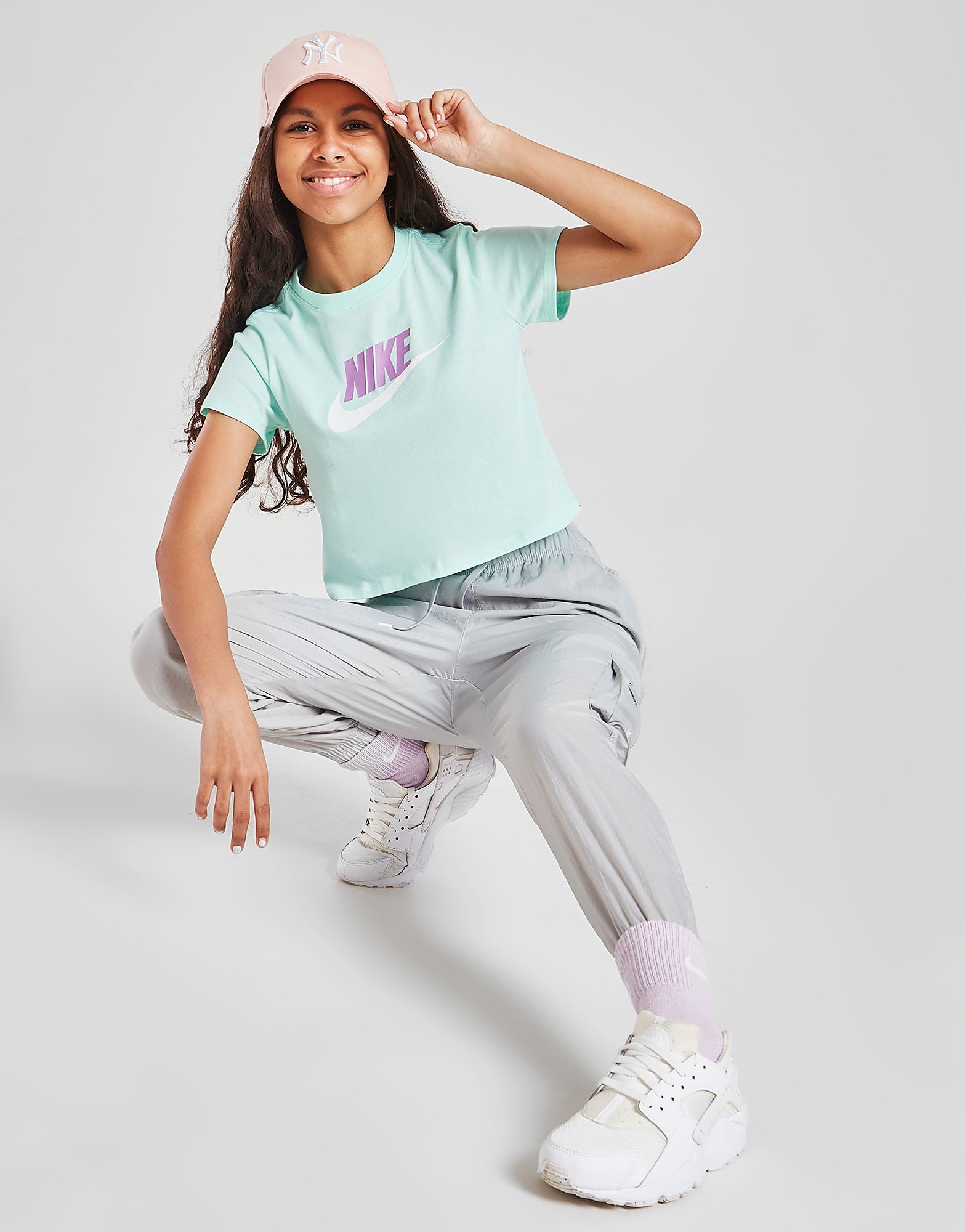 

Nike Girls' Futura Crop T-Shirt Junior - Green - Kids, Green