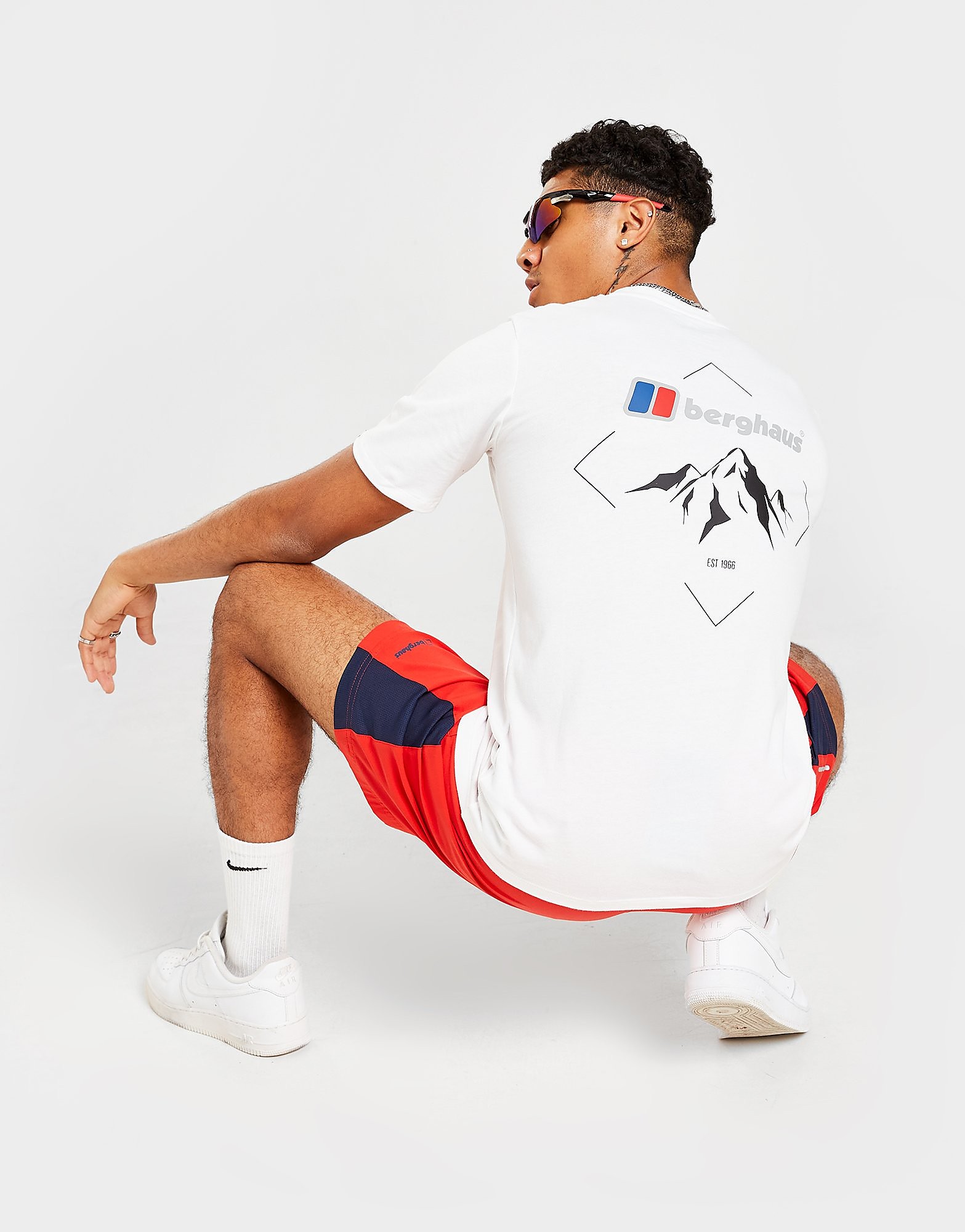 Berghaus Mountain Logo T-Shirt - White - Mens, White