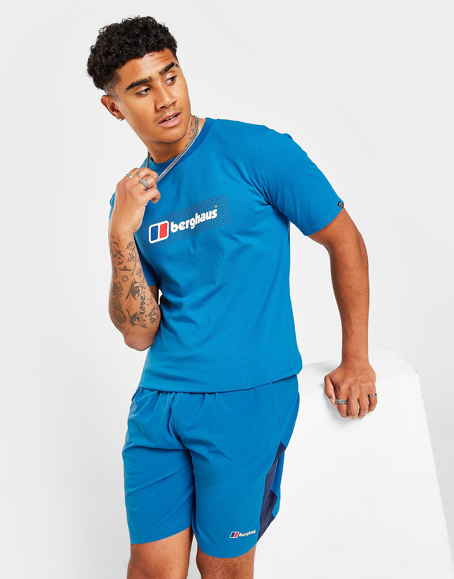 

Berghaus Grid Logo T-Shirt - Only at JD - Blue - Mens, Blue