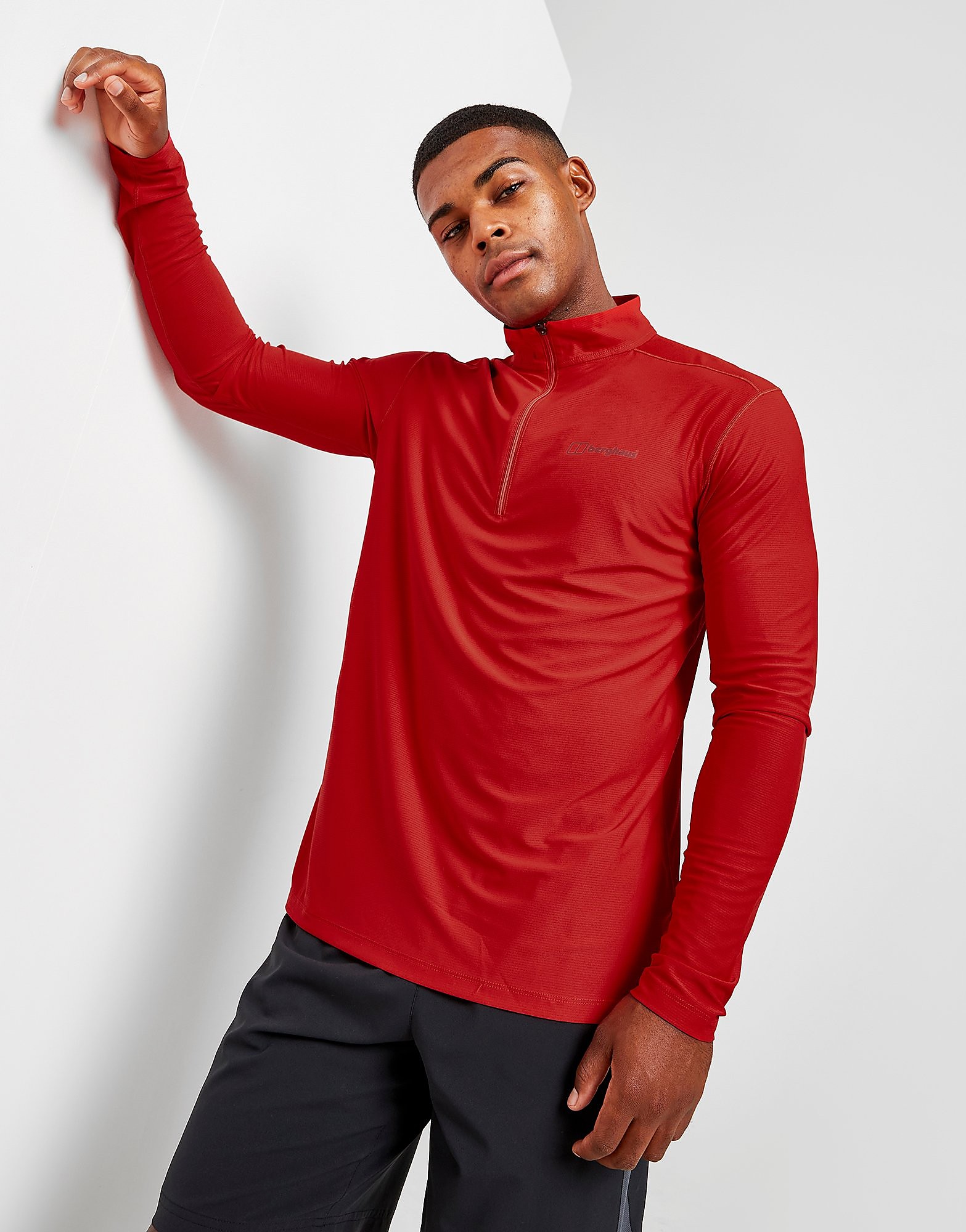 

Berghaus 24/7 Long Sleeve T-Shirt - Red - Mens, Red
