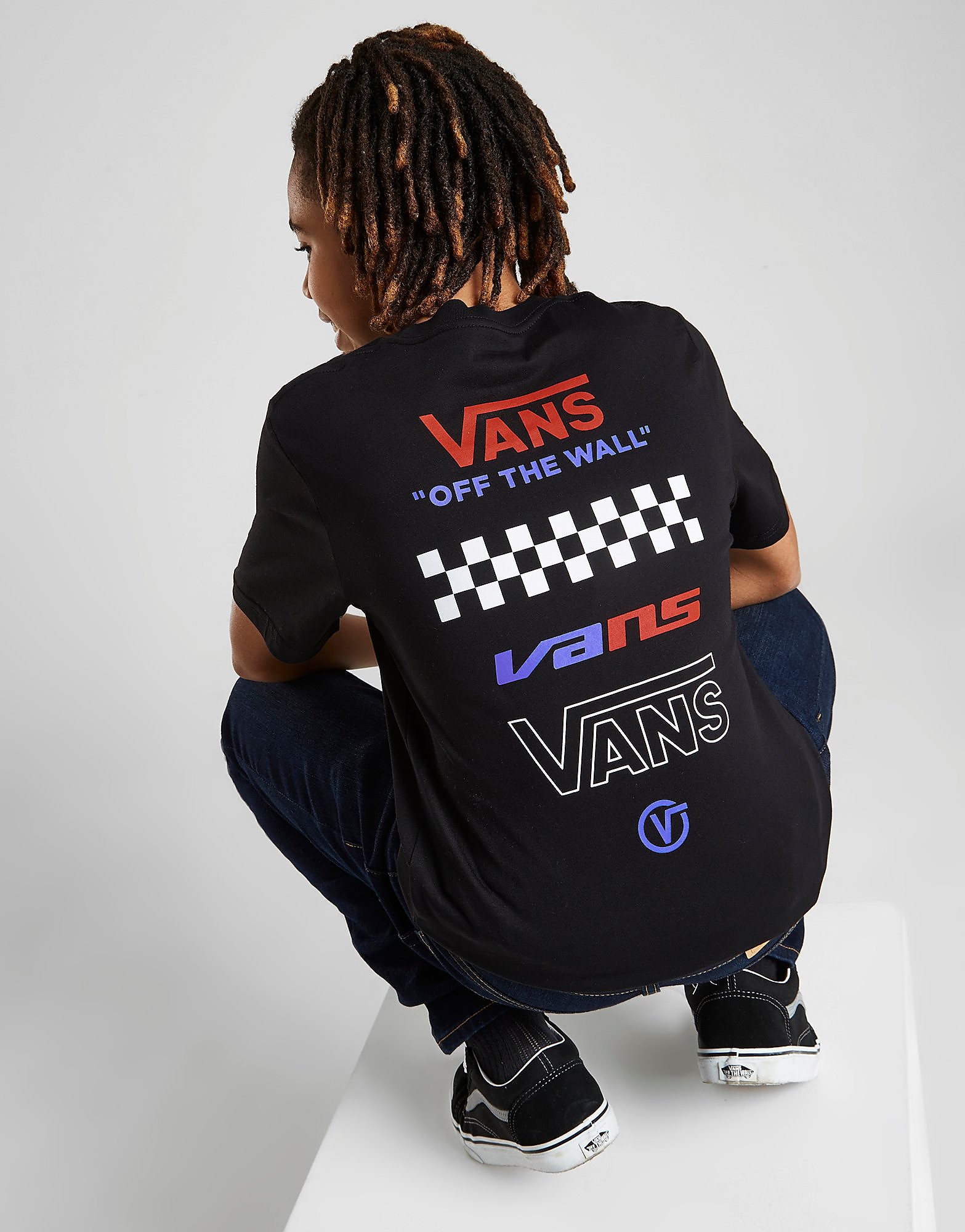

Vans Off The Wall Stack Logo T-Shirt Junior - Only at JD - Black - Kids, Black
