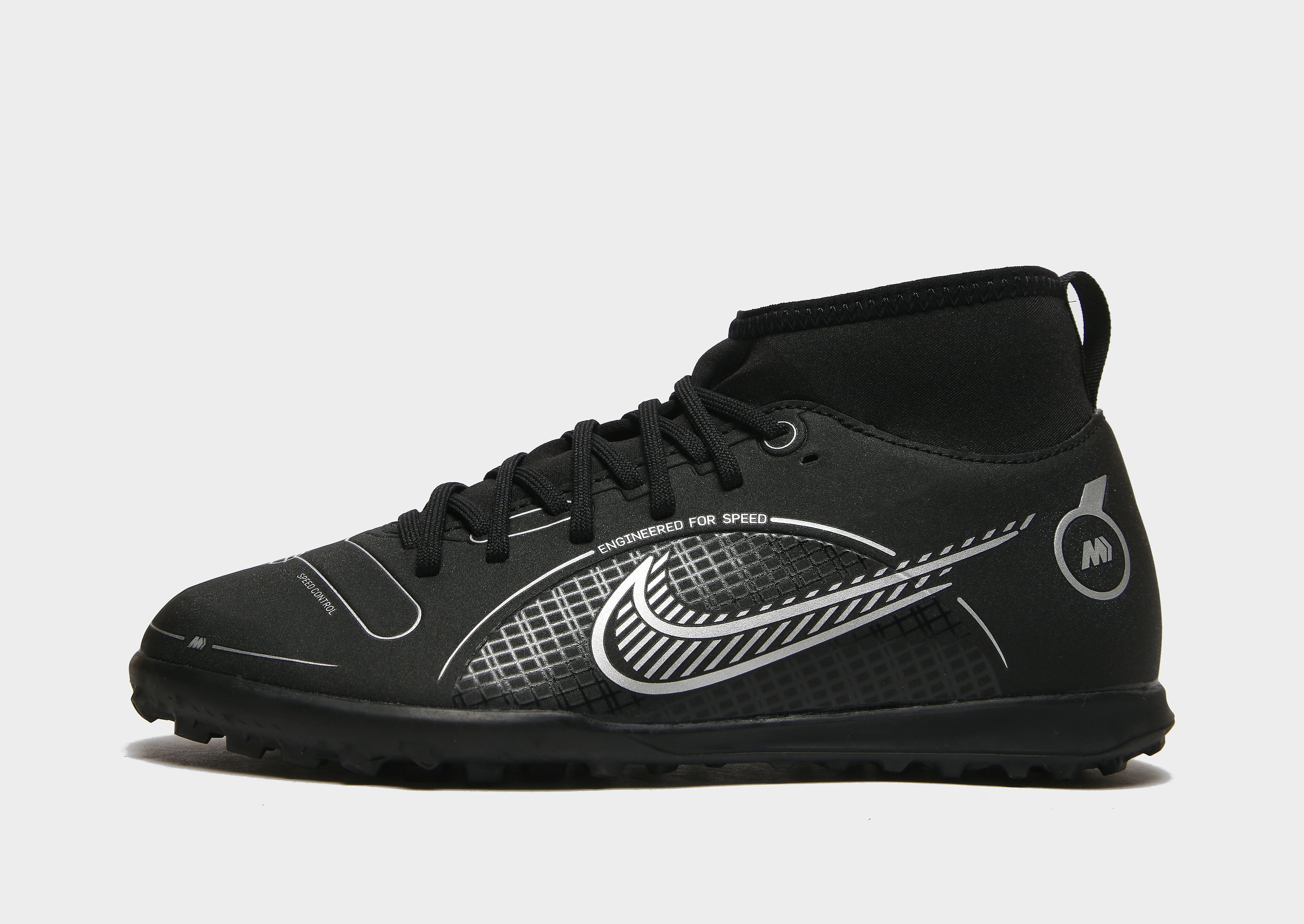 

Nike Mercurial Superfly Club TF Junior - Black/Medium Ash/Metallic Silver - Kids, Black/Medium Ash/Metallic Silver