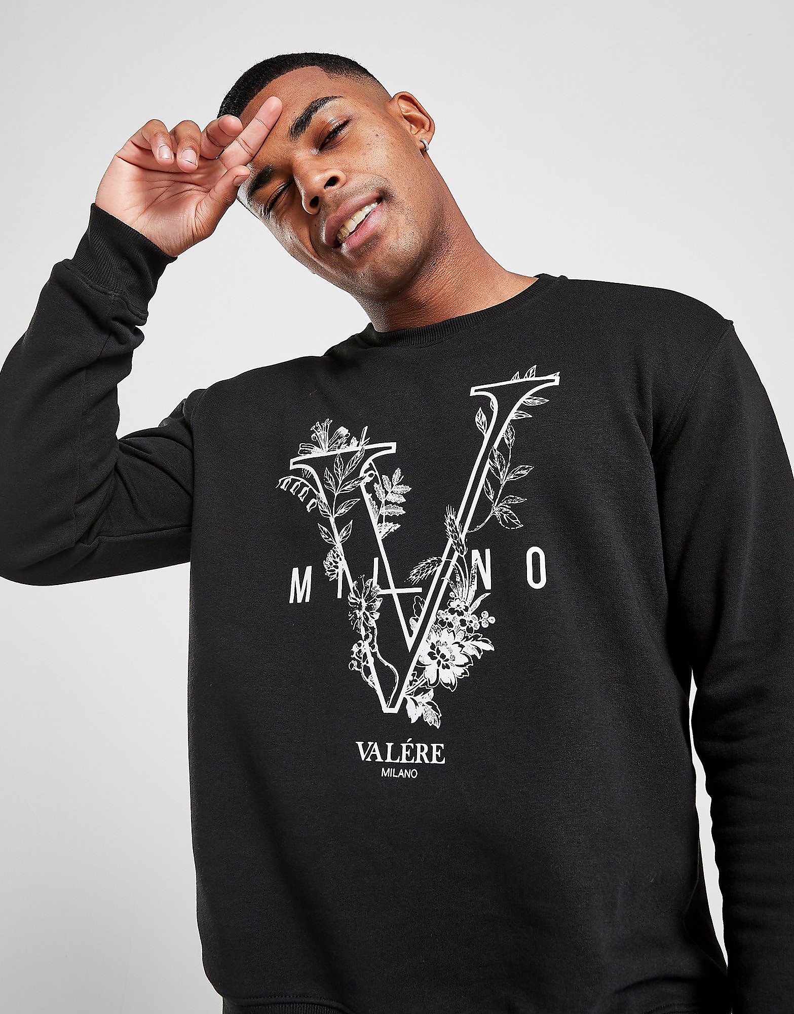 

VALERE Fiore Sweatshirt - Black - Mens, Black