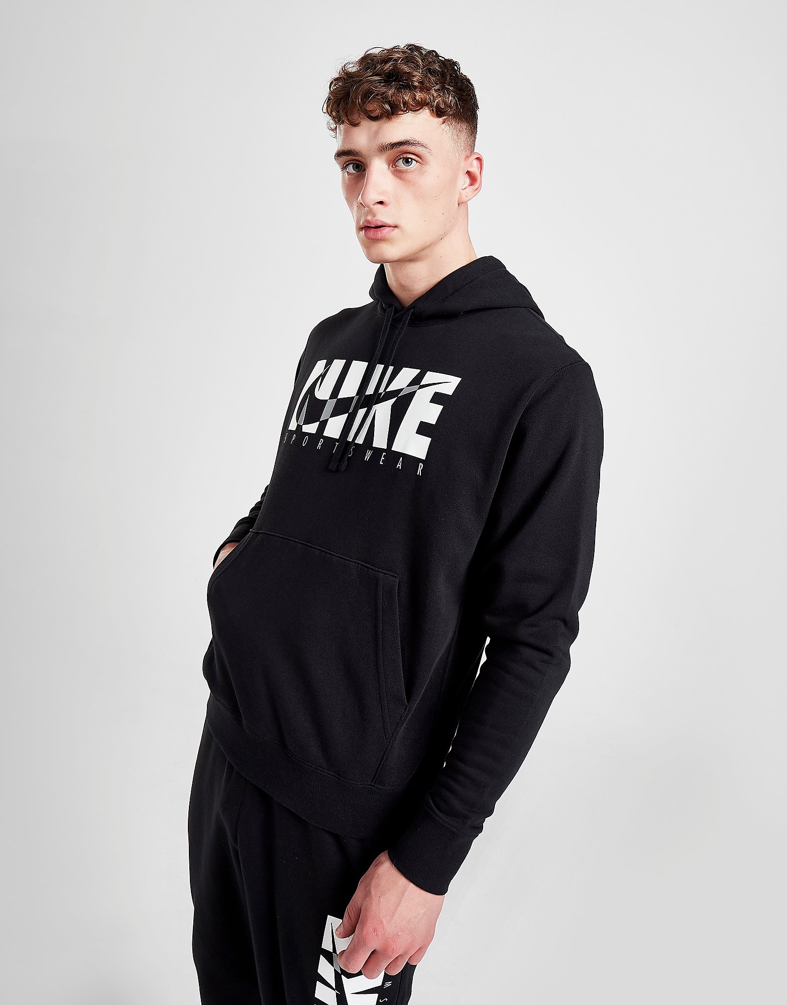 Nike Club Sportswear Hoodie - Black - Mens, Black