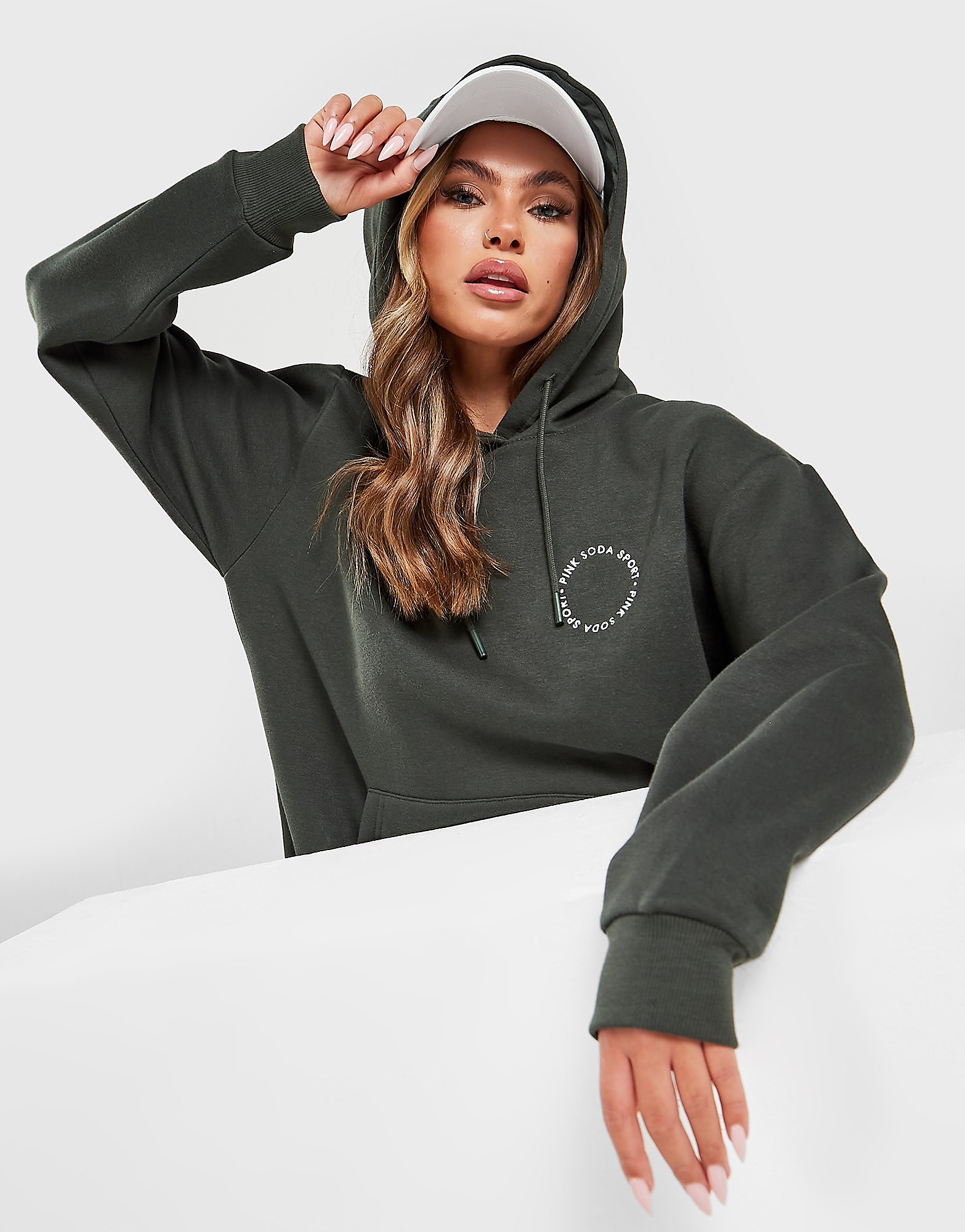 

Pink Soda Sport Circle Overhead Hoodie - Only at JD - Green - Womens, Green