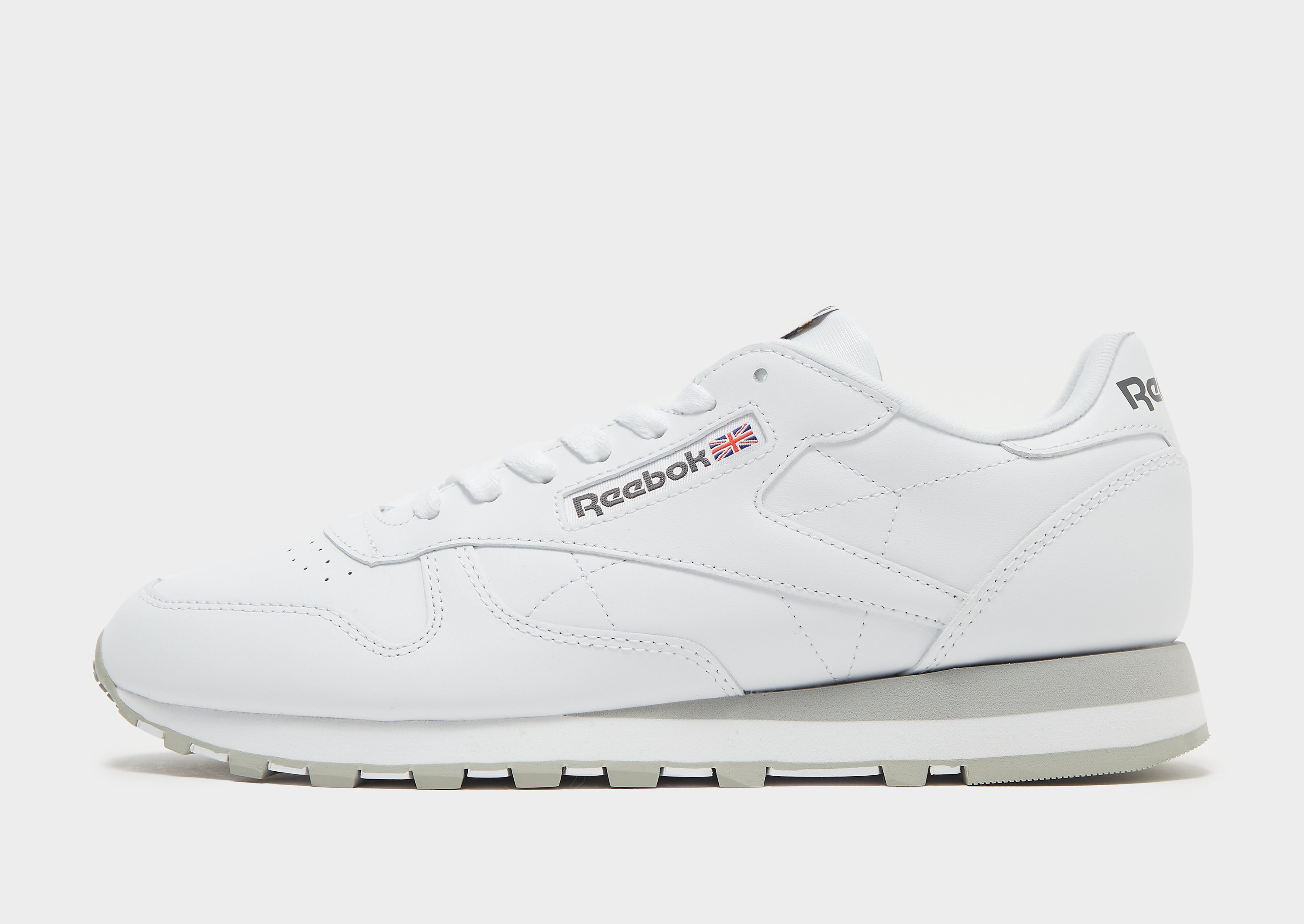 

Reebok Classic Leather - Cloud White / Pure Grey 3 / Pure Grey 7/Grey - Womens, Cloud White / Pure Grey 3 / Pure Grey 7/Grey