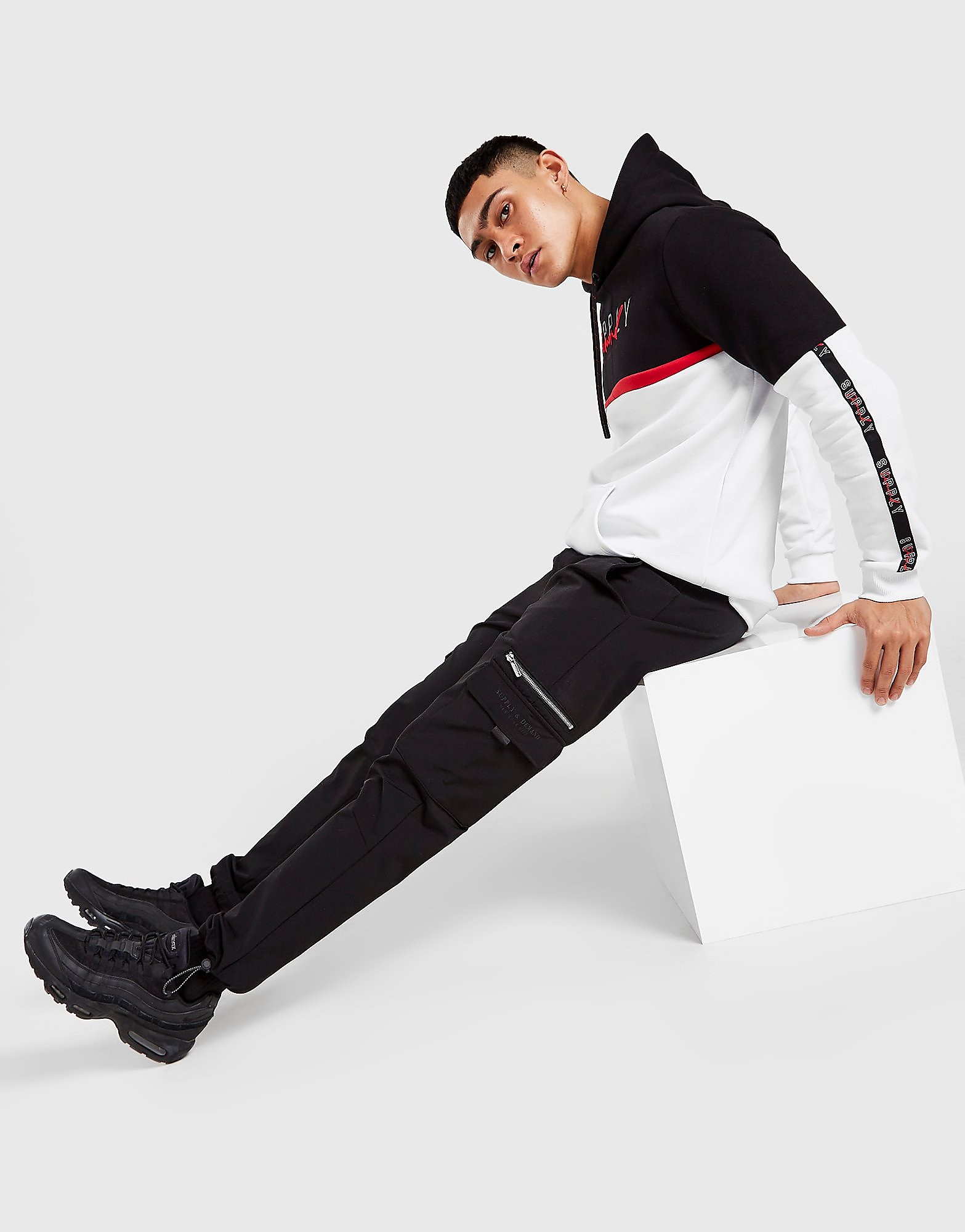

Supply & Demand Spark Woven Cargo Track Pants - Black - Mens, Black