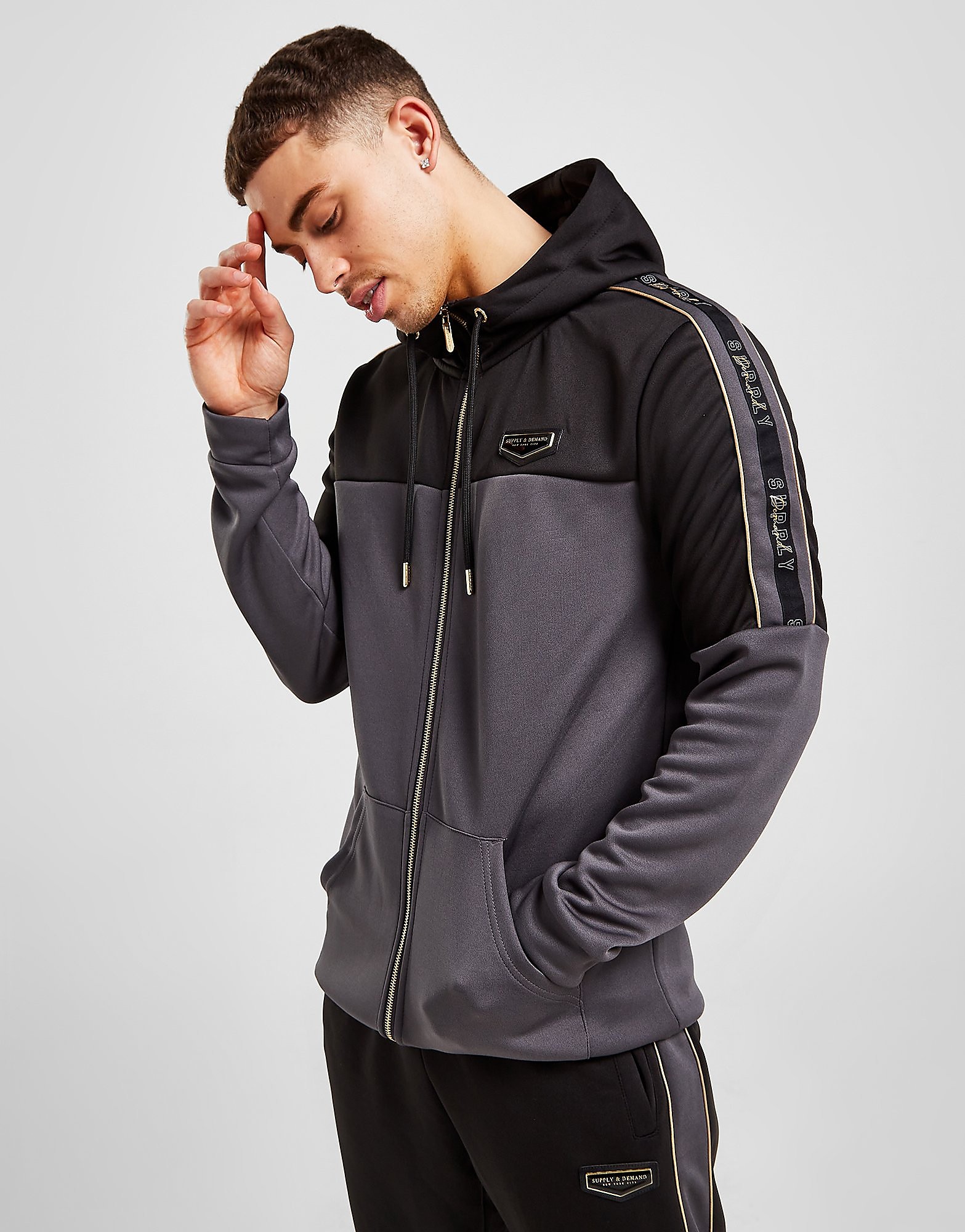 

Supply & Demand Evo Full Zip Hoodie - Black - Mens, Black