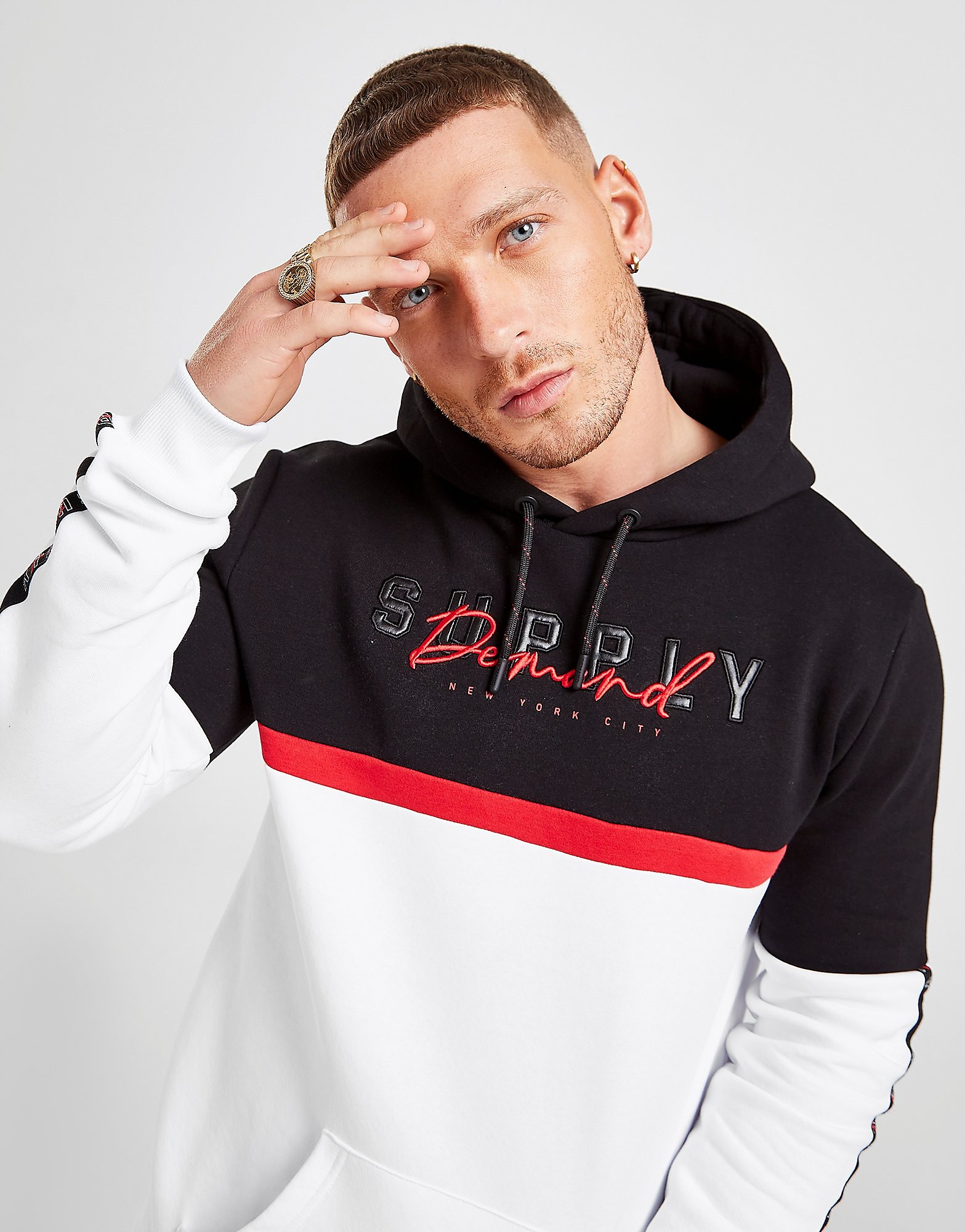 

Supply & Demand College Overhead Hoodie - White - Mens, White