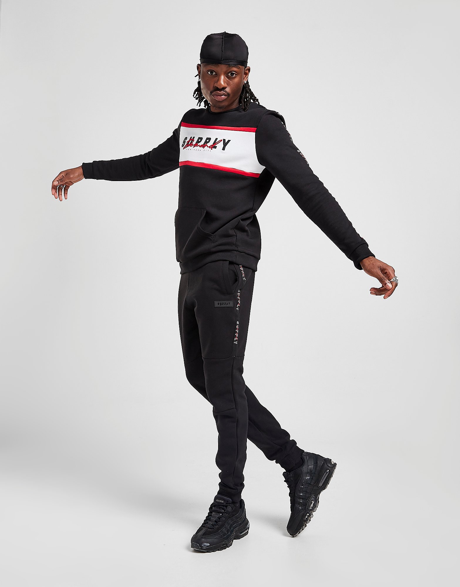 

Supply & Demand Stripe Joggers - Black - Mens, Black