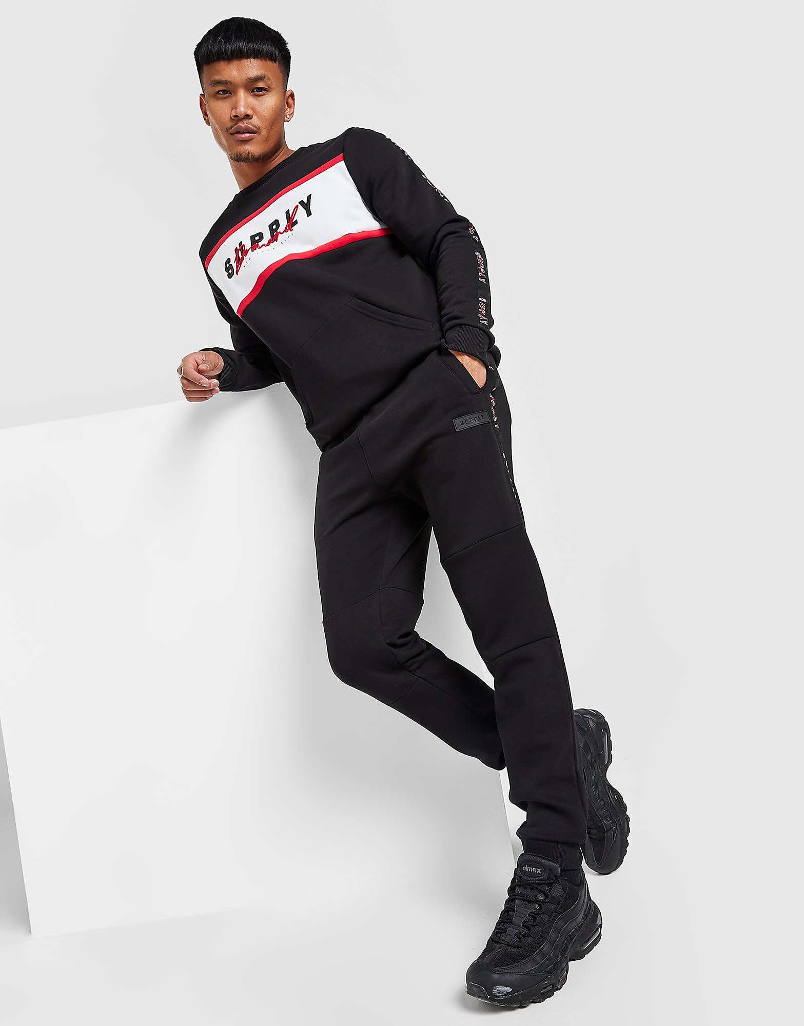

Supply & Demand Strip Tracksuit - Black - Mens, Black