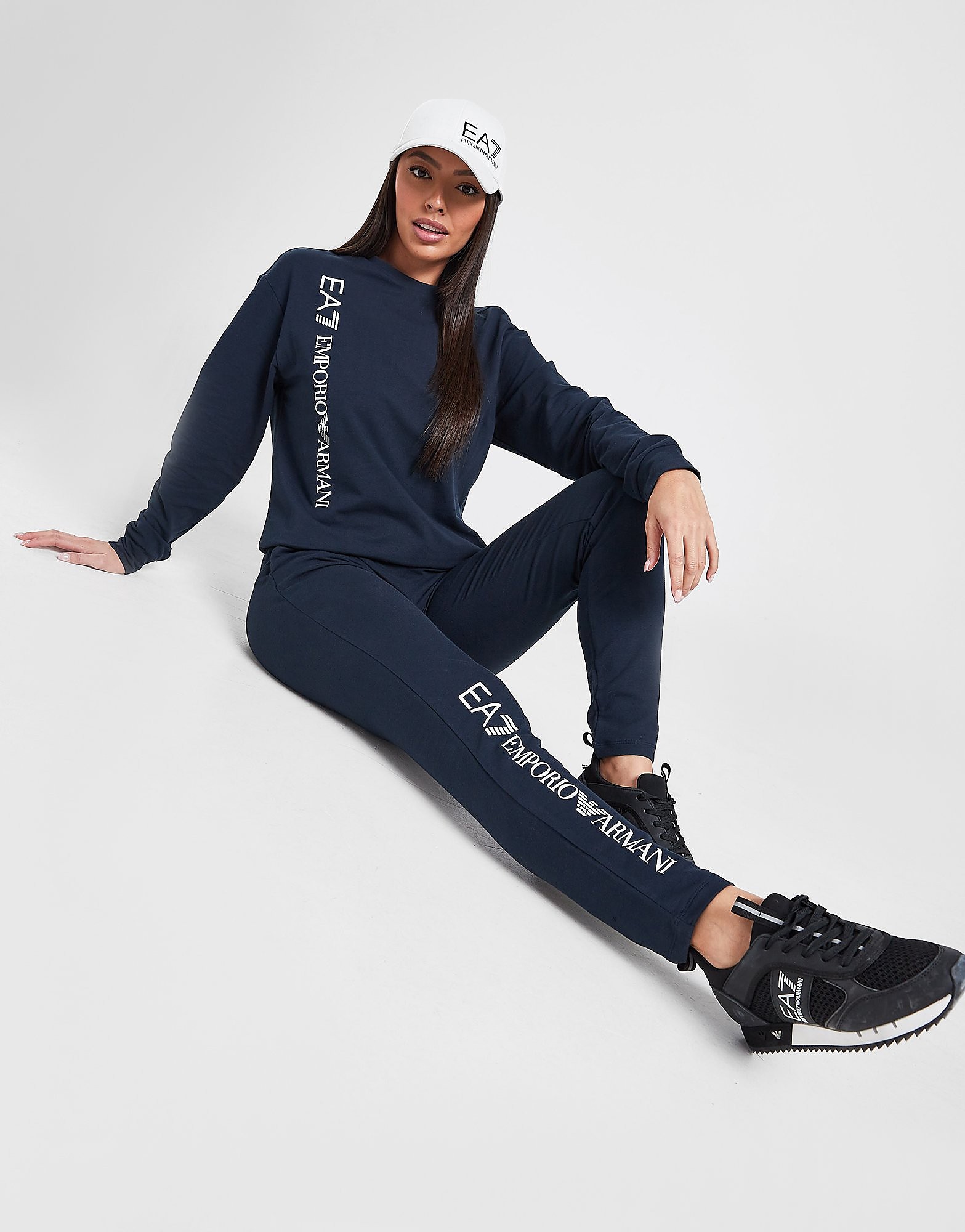 

Emporio Armani EA7 Crew Tracksuit - Blue - Womens, Blue