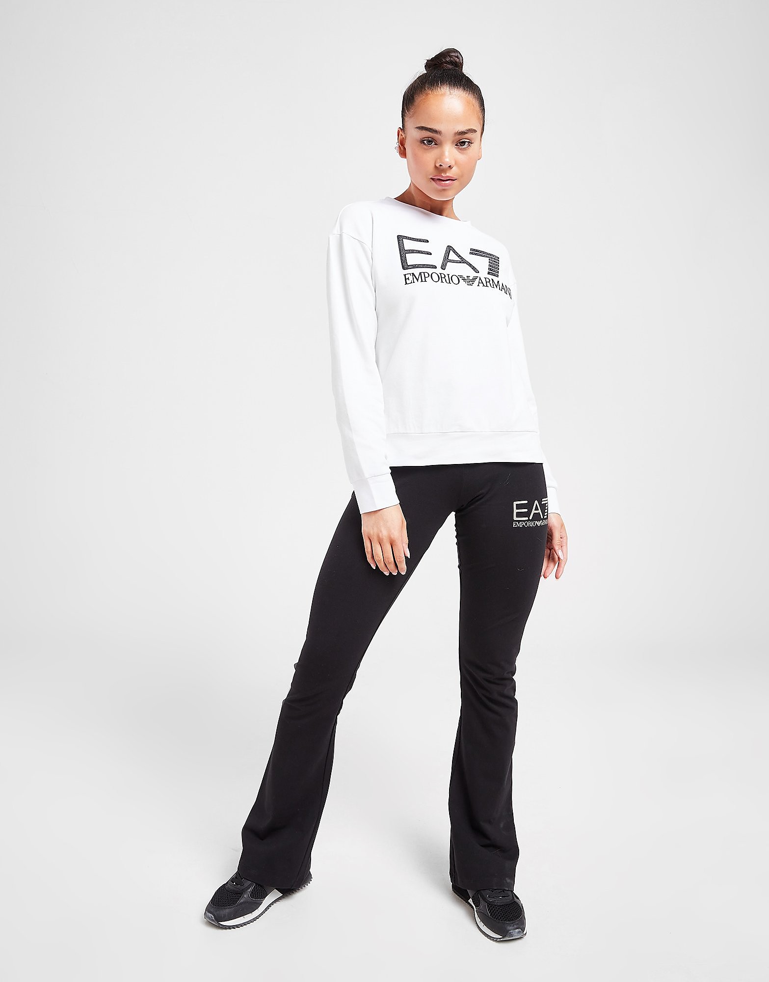 

Emporio Armani EA7 Shine Crew Sweatshirt - White - Womens, White