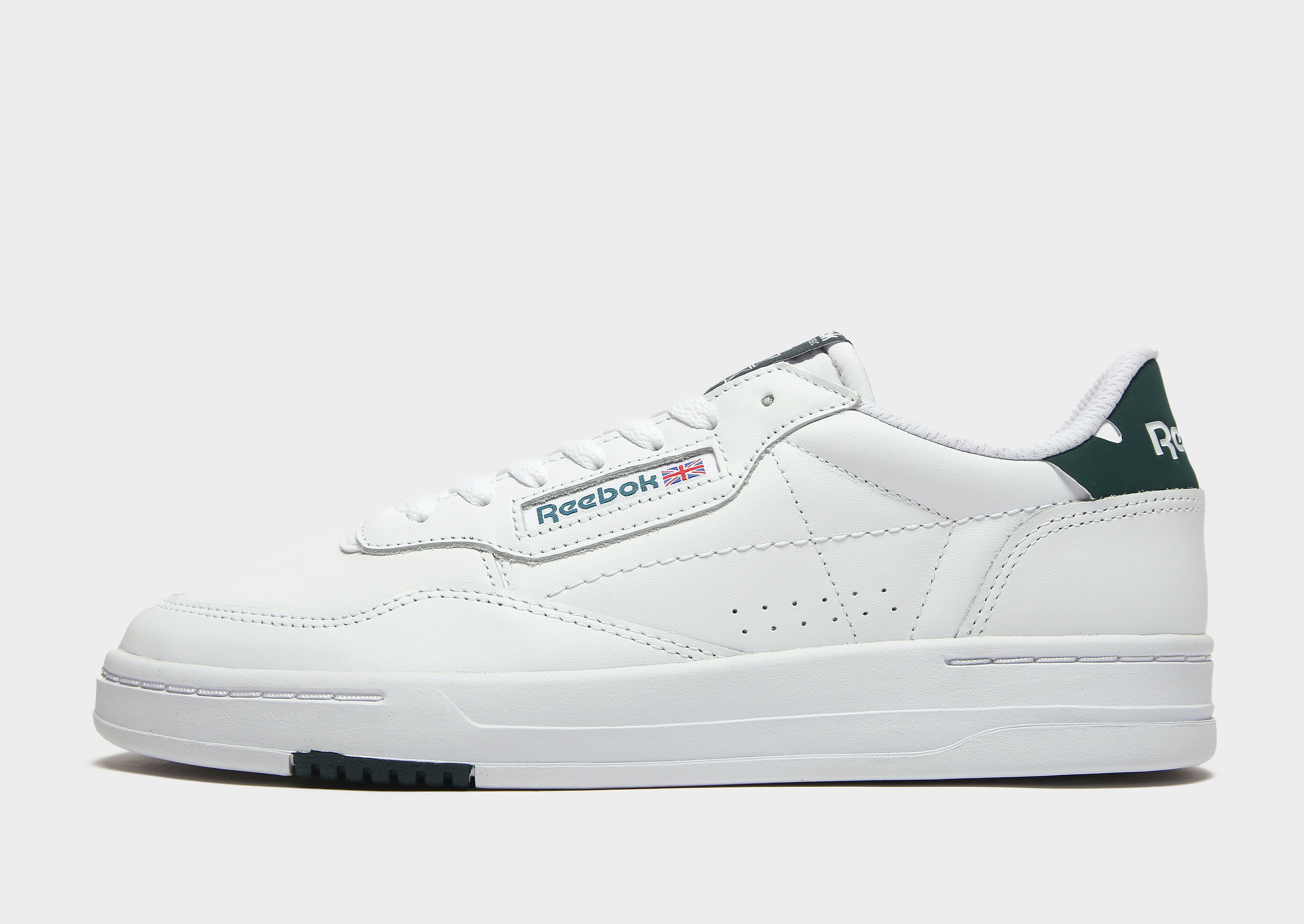 

Reebok Court Peak - Cloud White / Cloud White / Forest Green - Womens, Cloud White / Cloud White / Forest Green