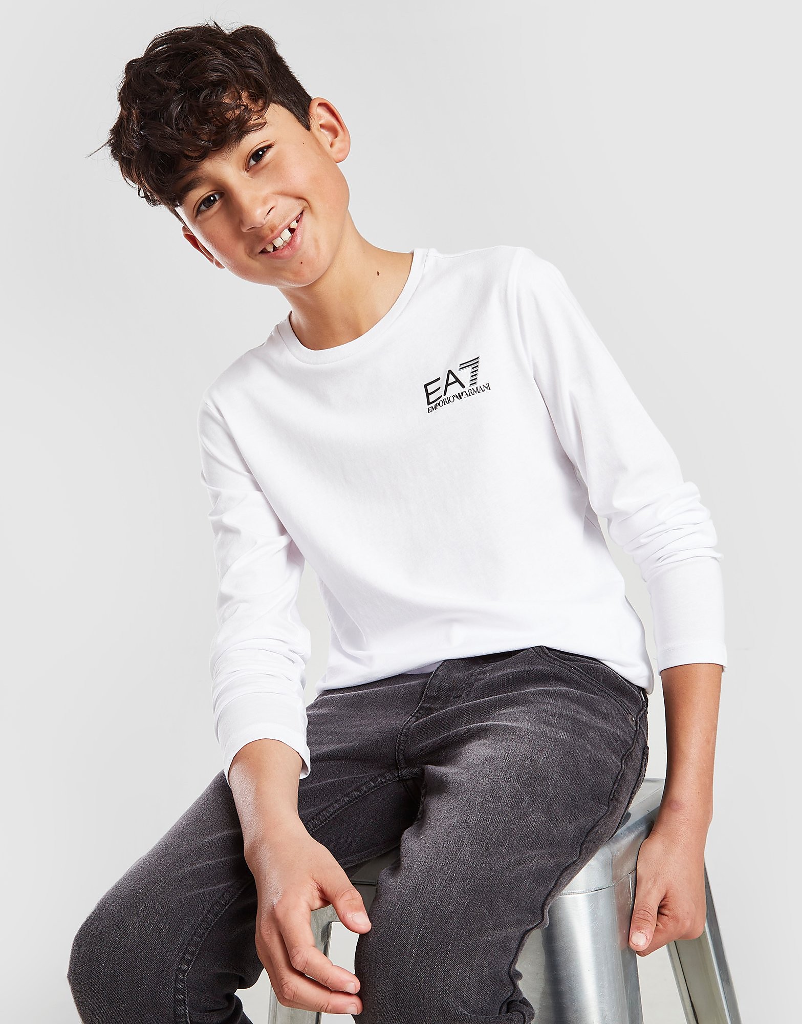 

Emporio Armani EA7 Core Long Sleeve T-Shirt Junior - White - Kids, White