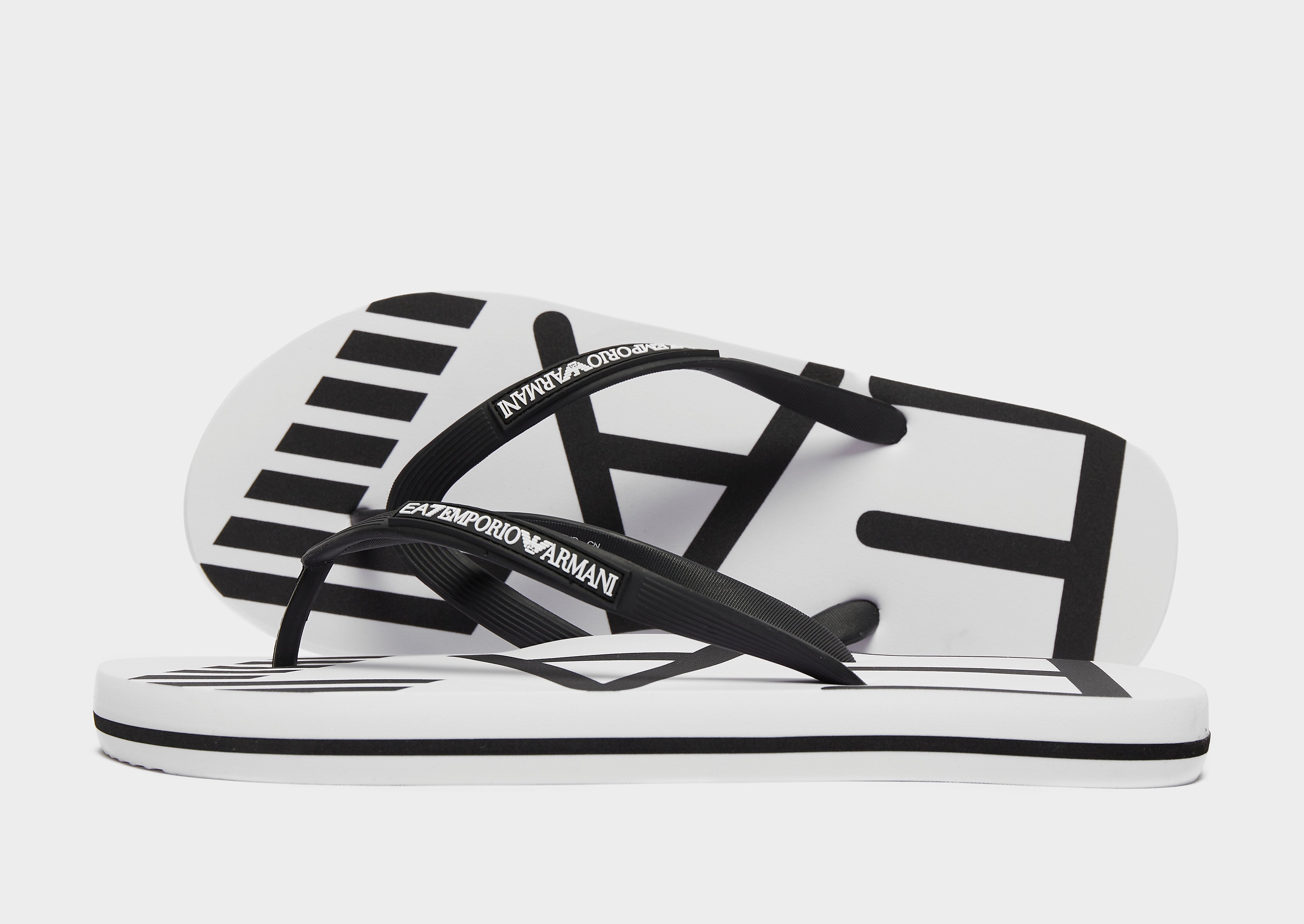

Emporio Armani EA7 Flip Flops - White - Mens, White