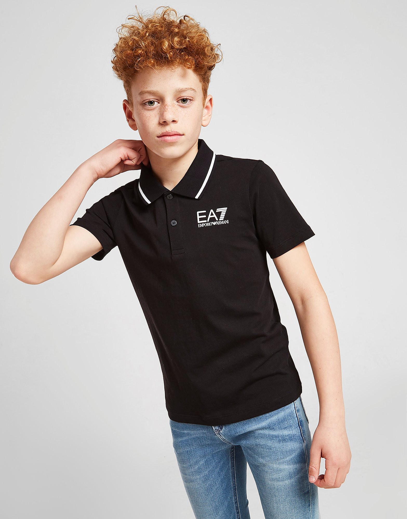 

Emporio Armani EA7 Core Short Sleeve Polo Shirt Junior - Black - Kids, Black