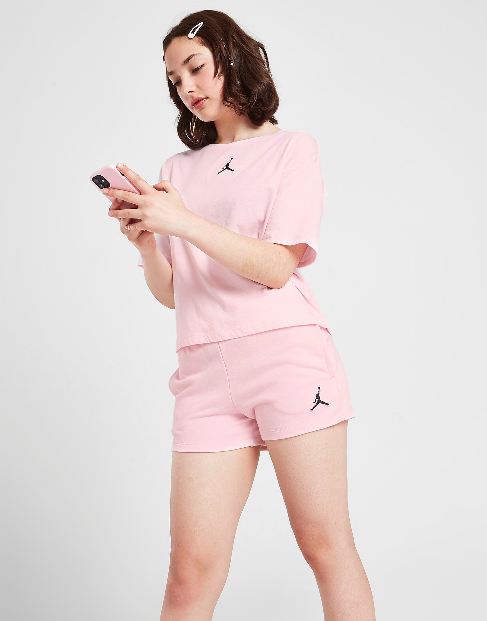 

Jordan Girls' Essential Shorts Junior - Only at JD - Pink - Kids, Pink