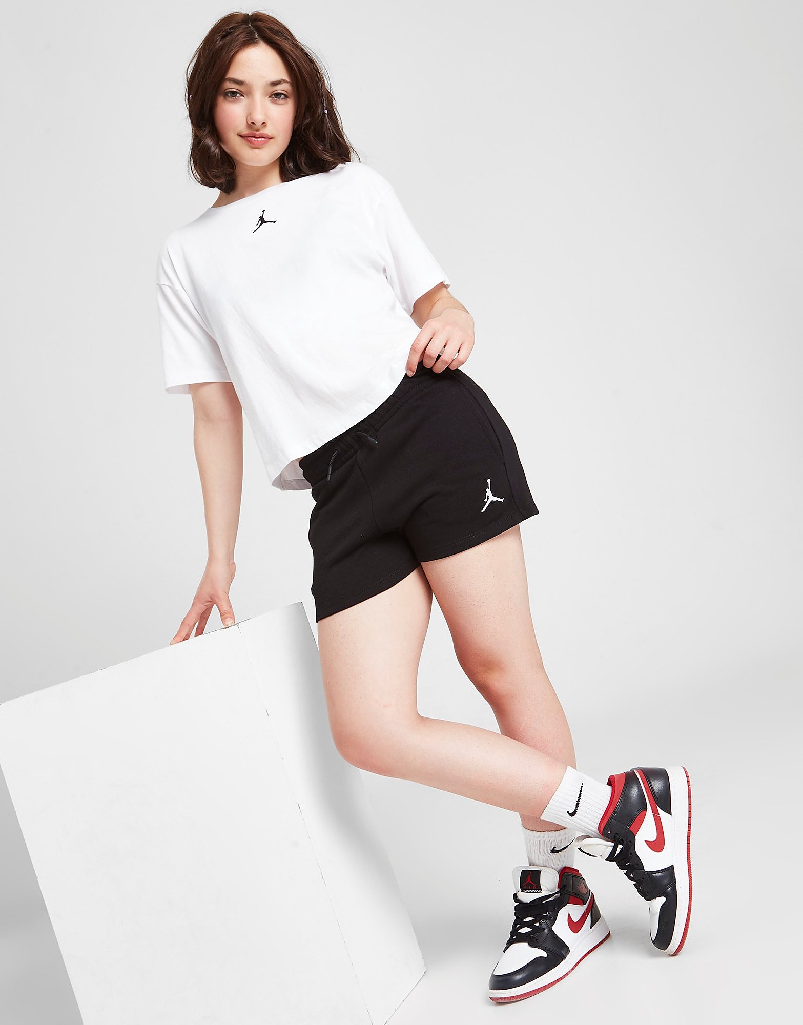 

Jordan Girls' Essential Shorts Junior - Only at JD - Black - Kids, Black