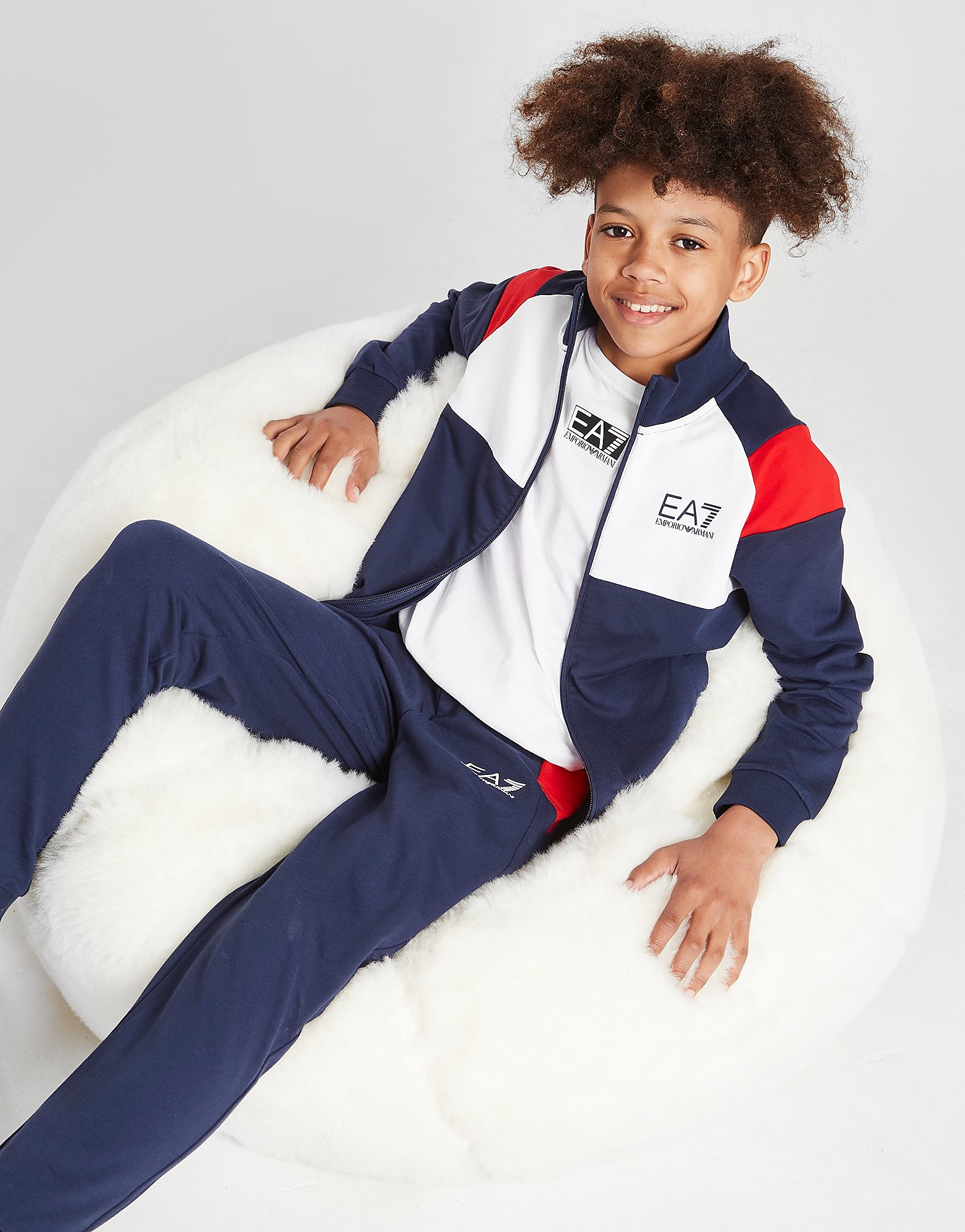 

Emporio Armani EA7 Colour Block Tracksuit Junior - Navy - Kids, Navy