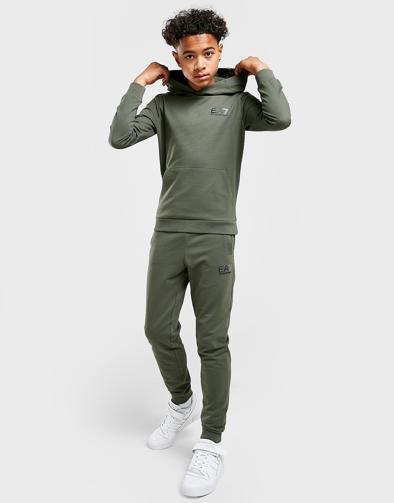 

Emporio Armani EA7 Core Logo Hoodie Junior - Green - Kids, Green