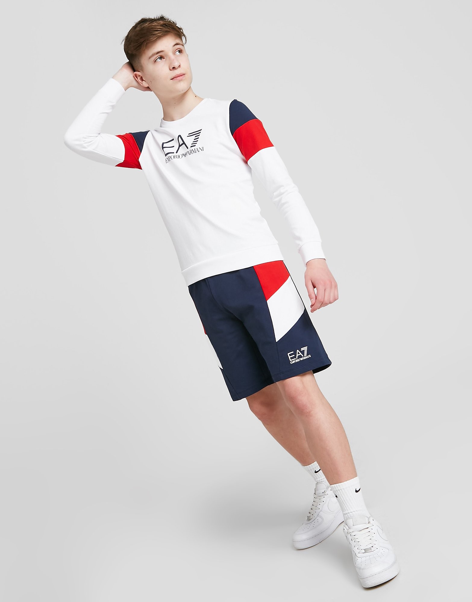 

Emporio Armani EA7 Colour Block Shorts Junior - Navy - Kids, Navy