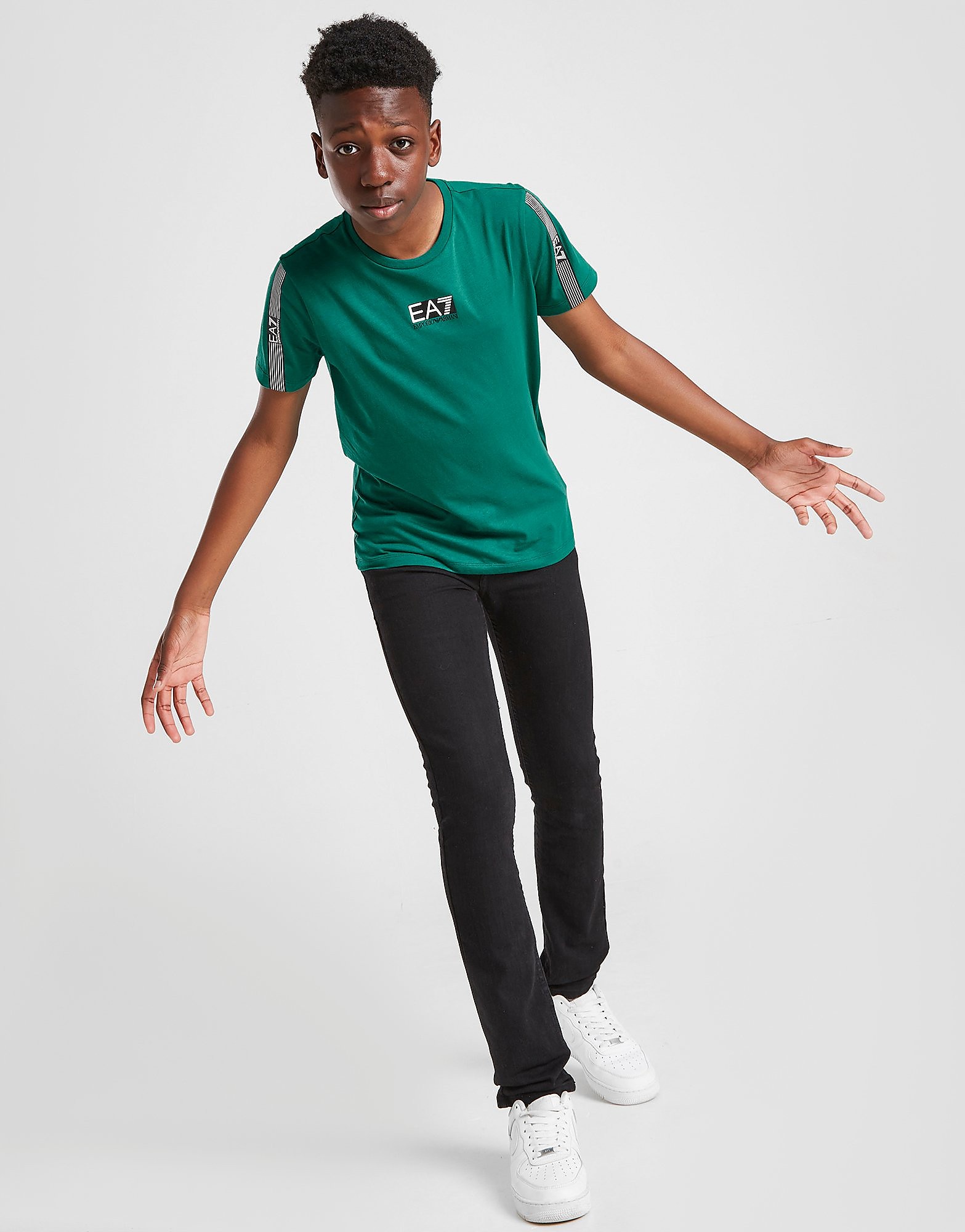 

Emporio Armani EA7 Tape T-Shirt Junior - Green - Kids, Green