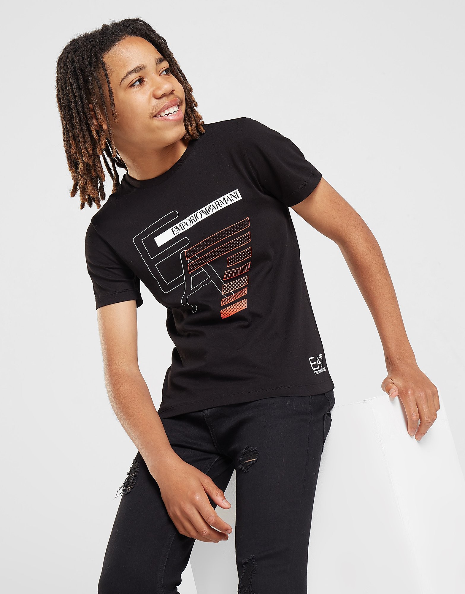 

Emporio Armani EA7 Big Logo T-Shirt Junior - Black - Kids, Black