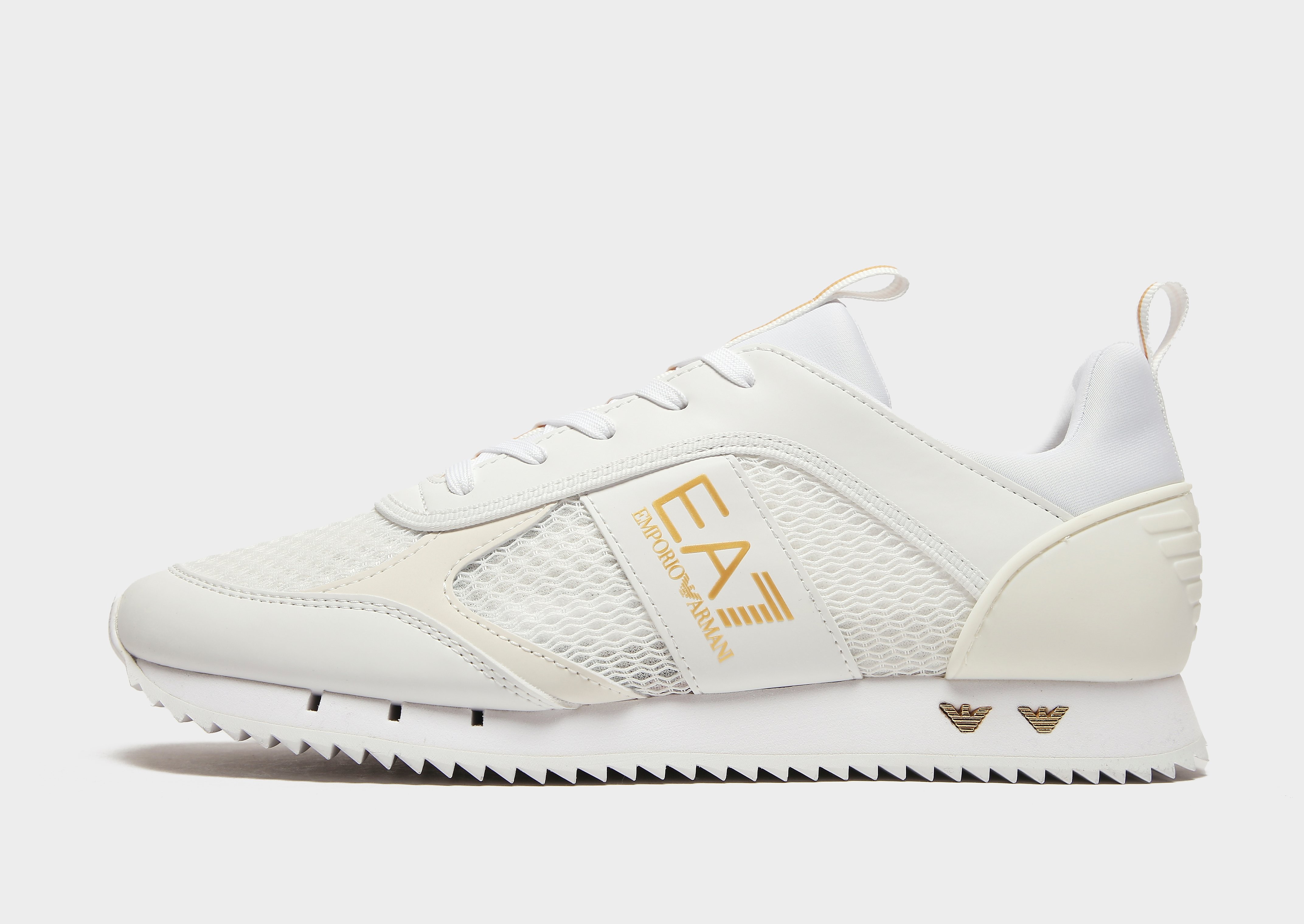 

Emporio Armani EA7 B&W Mesh Run - White - Mens, White