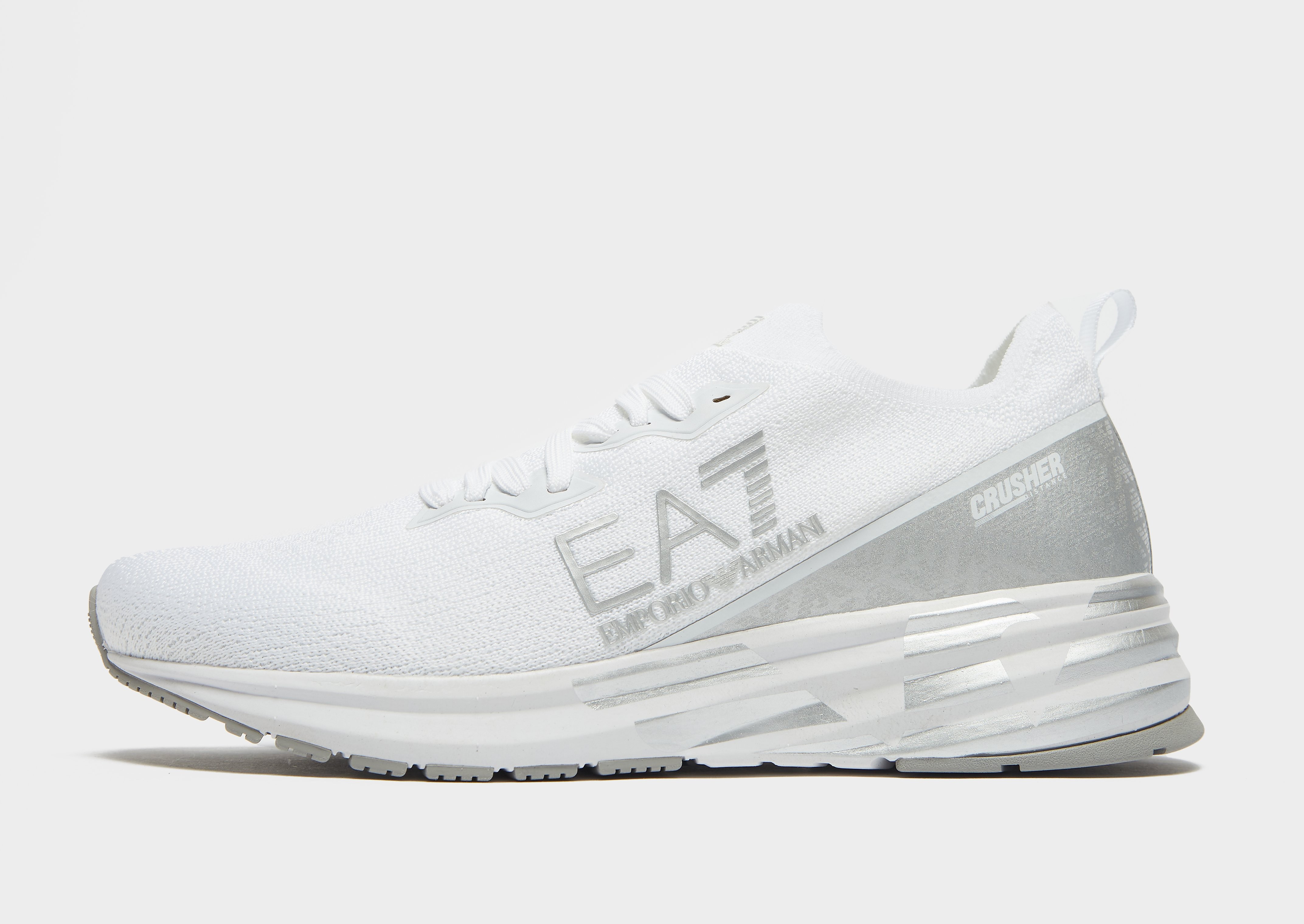 

Emporio Armani EA7 Crusher Distance Knit - White - Mens, White