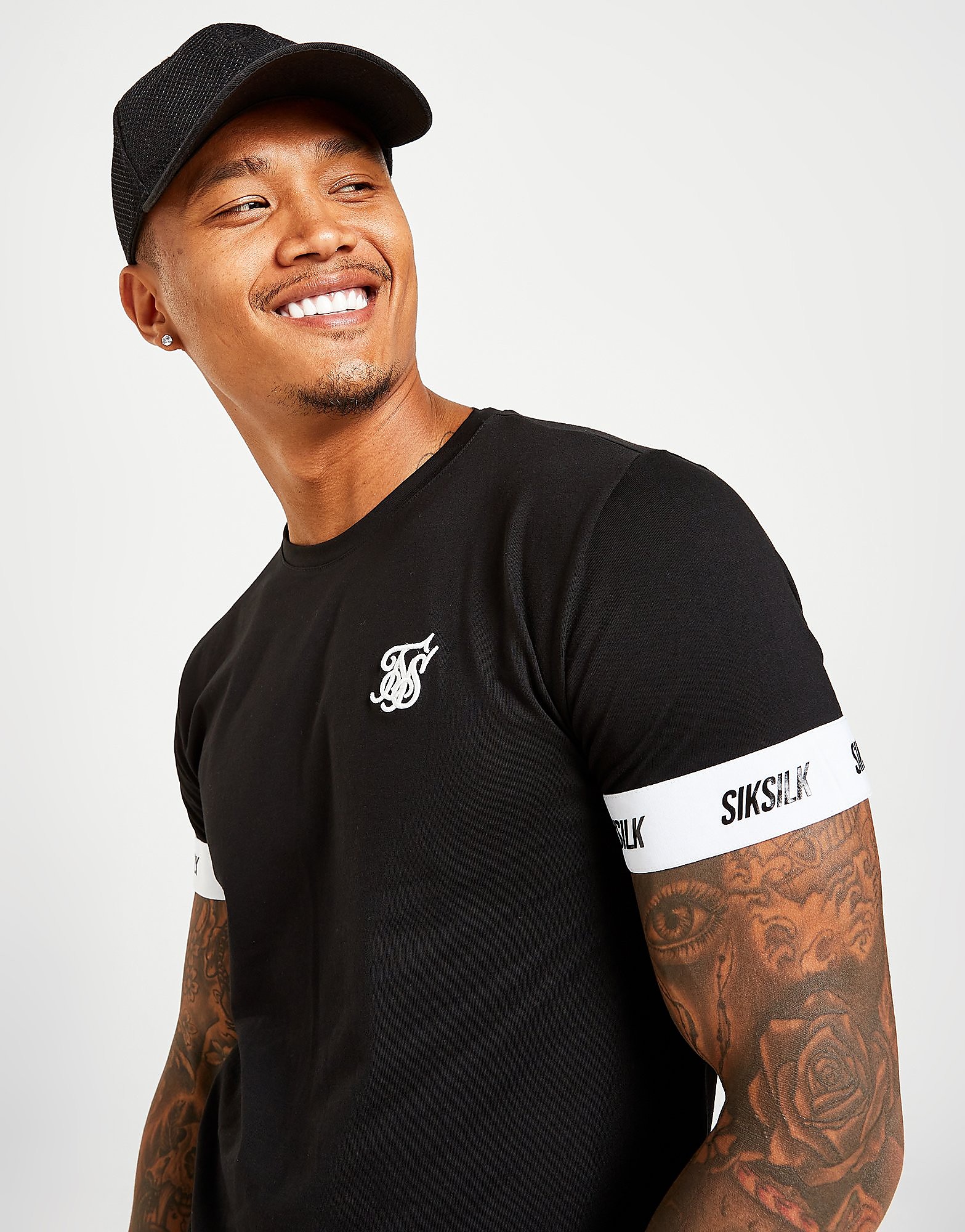 

SikSilk Tape T-Shirt - Black - Mens, Black