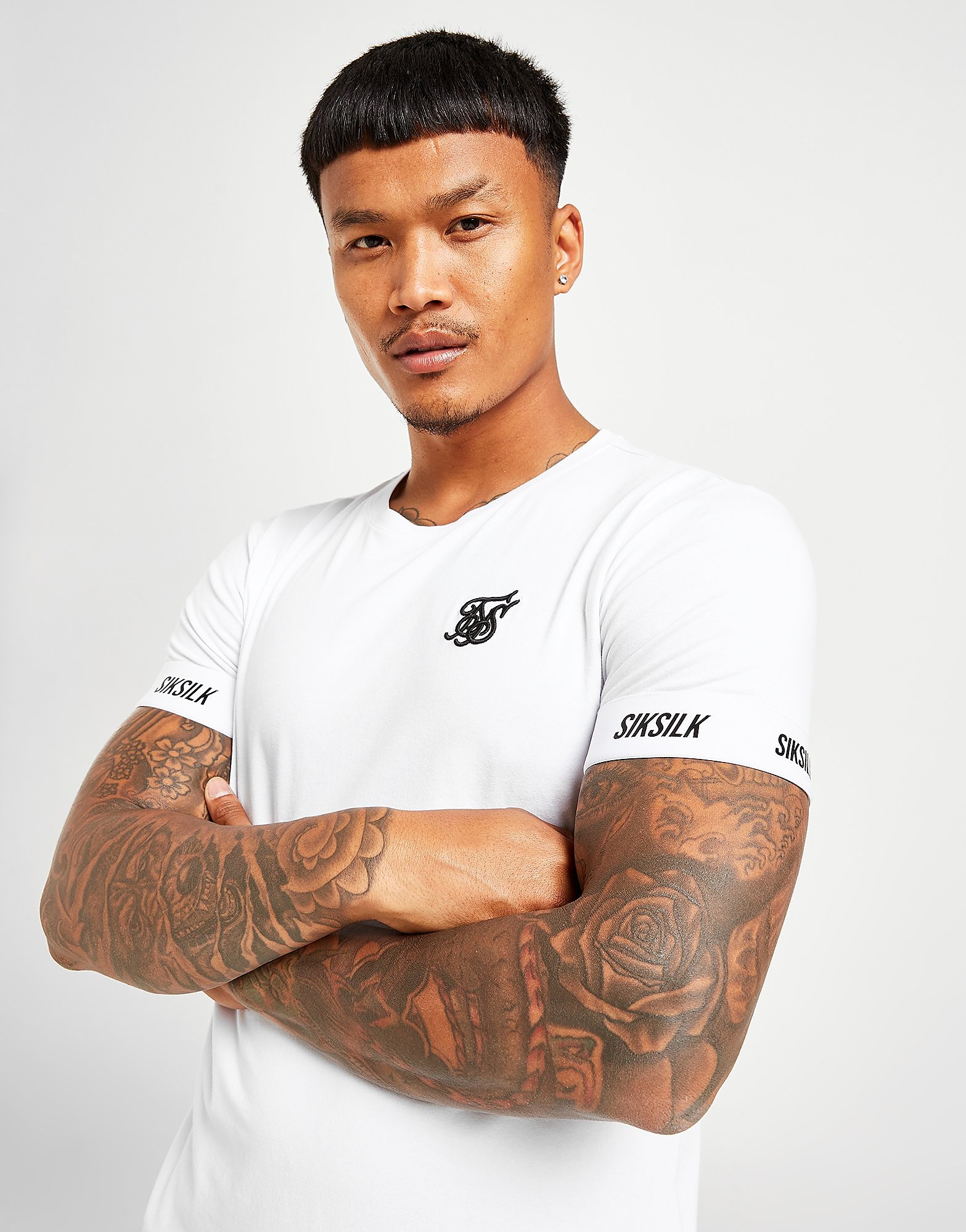 

SikSilk Tape T-Shirt - White - Mens, White