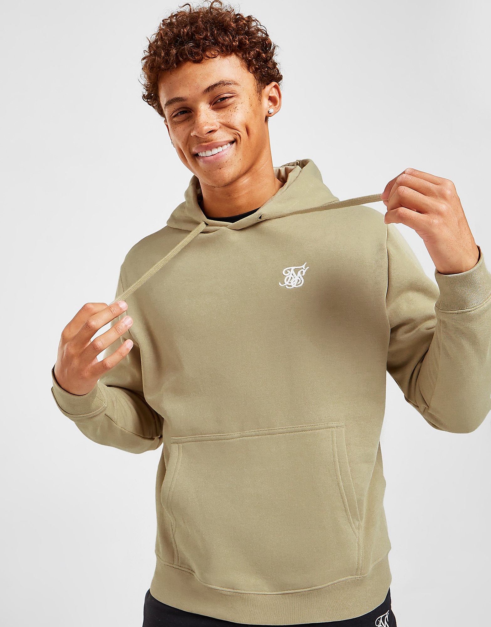 

SikSilk Overhead Hoodie - Grey - Mens, Grey