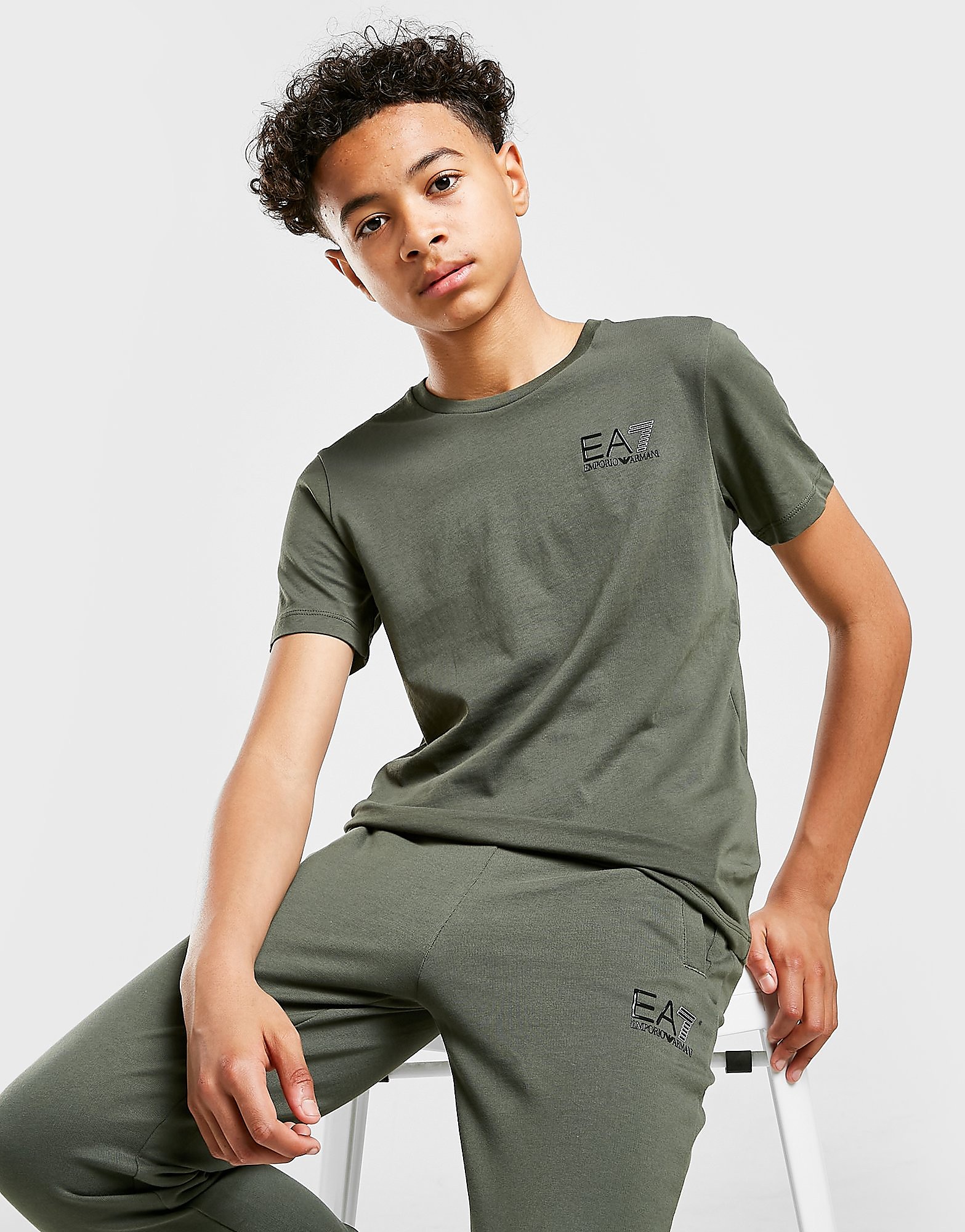Emporio Armani EA7 Core Identity T-Shirt Junior - Green - Kids, Green