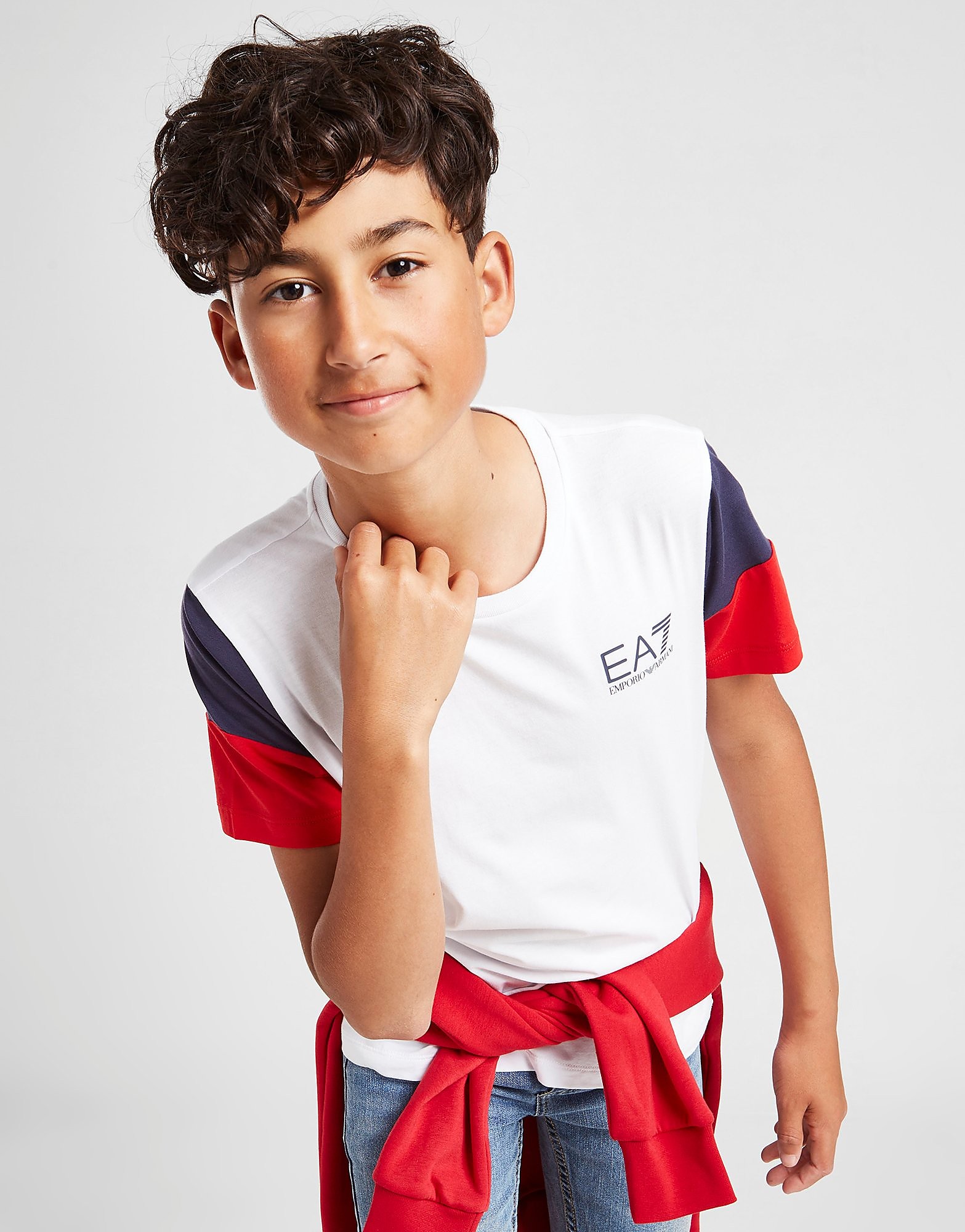 

Emporio Armani EA7 Colour Block T-Shirt Junior - White - Kids, White