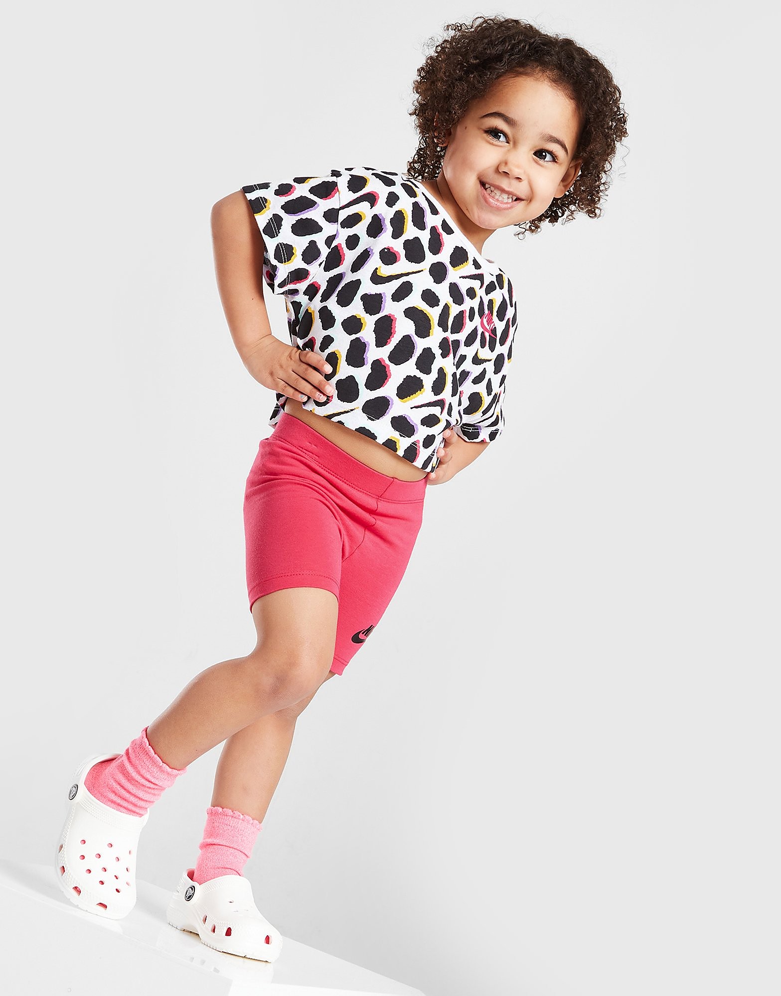 

Nike Girls' Print T-Shirt/Cycle Shorts Set Children - White - Kids, White