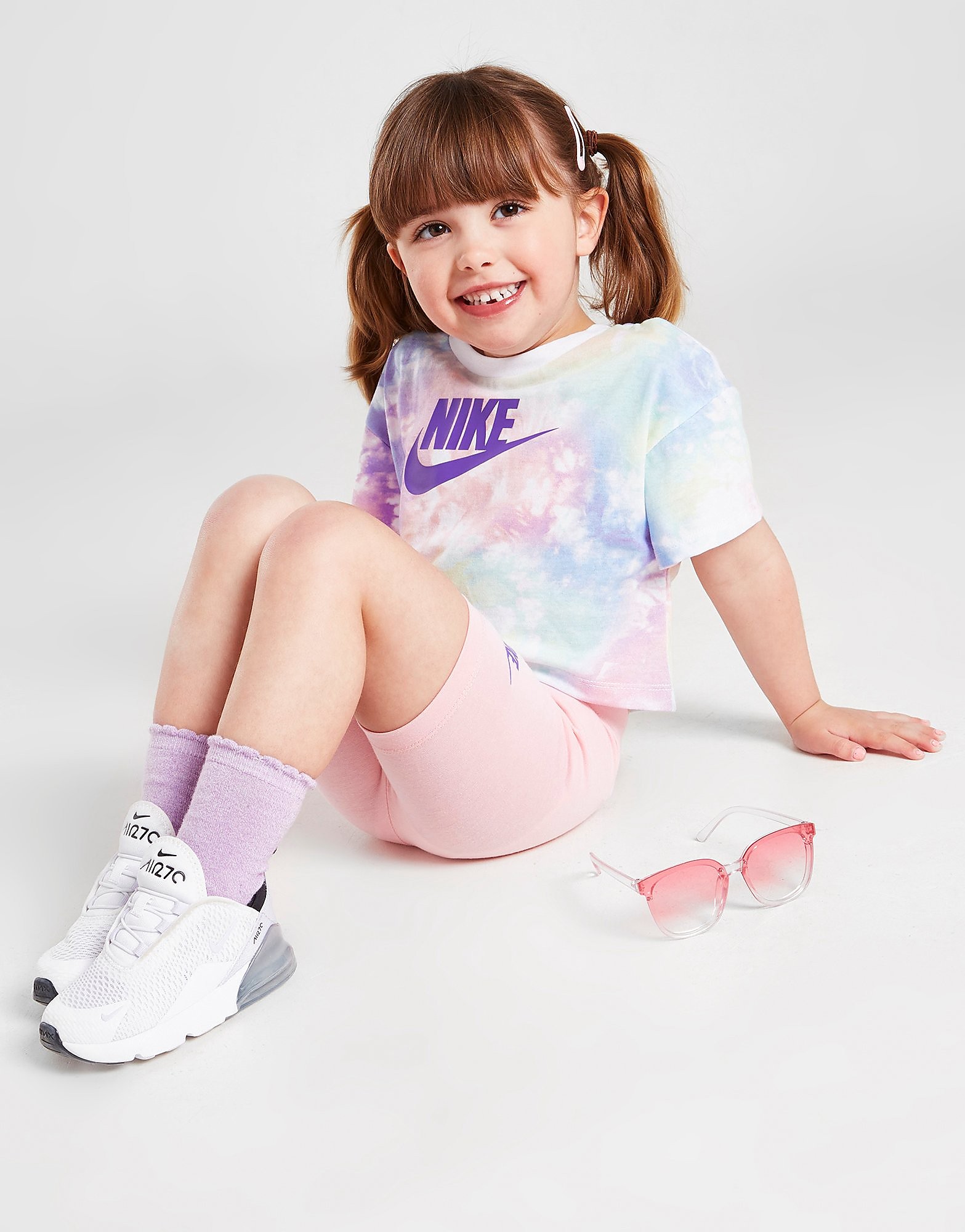 

Nike Girls' Tie Dye T-Shirt/Cycle Shorts Set Infant - Pink/MLT - Kids, Pink/MLT