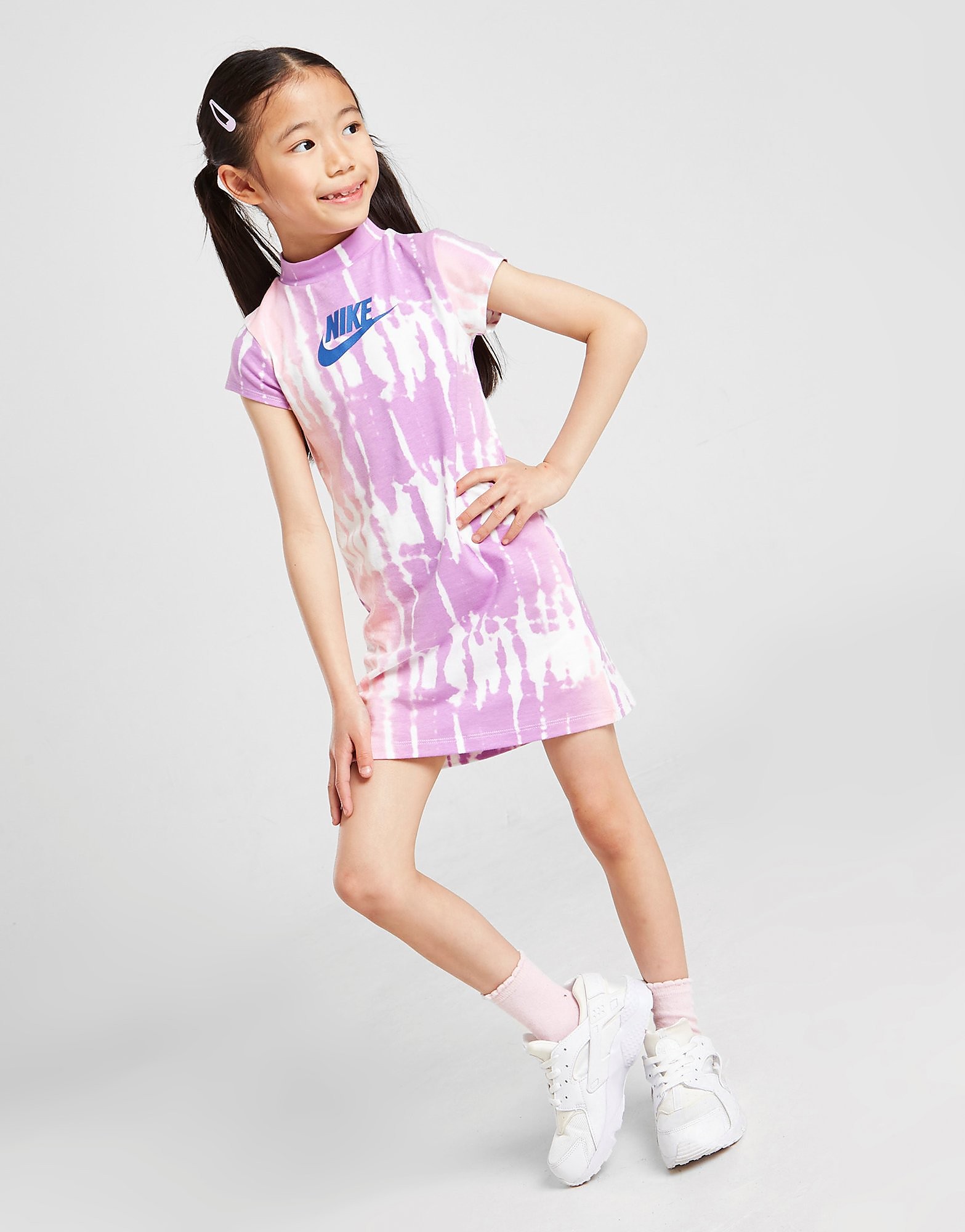Nike Girls' Tie Dye T-Shirt Dress Children - Purple - Kids, Purple