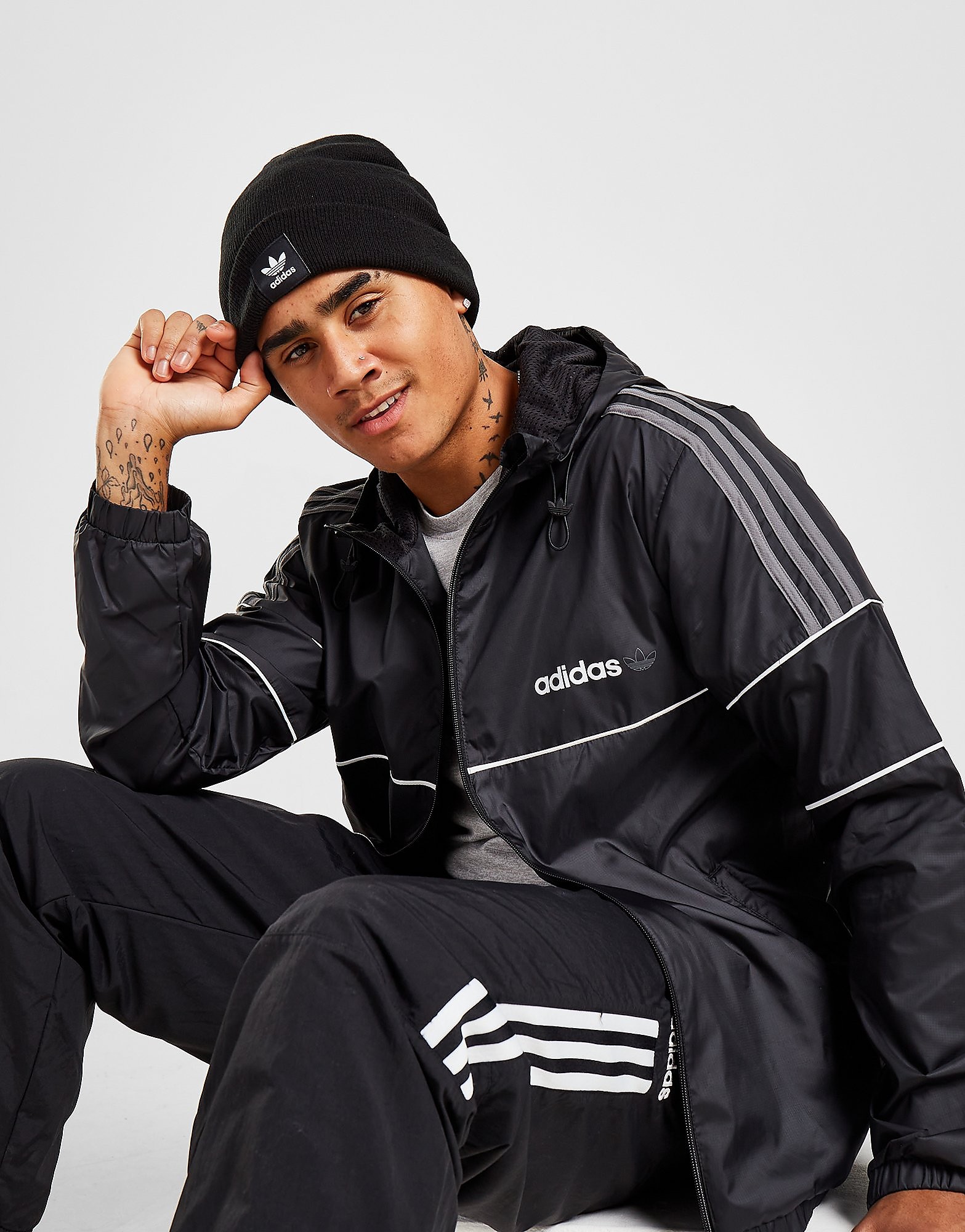 

adidas Originals Itasca 22 Windbreaker Jacket - Only at JD - BLACK - Mens, BLACK