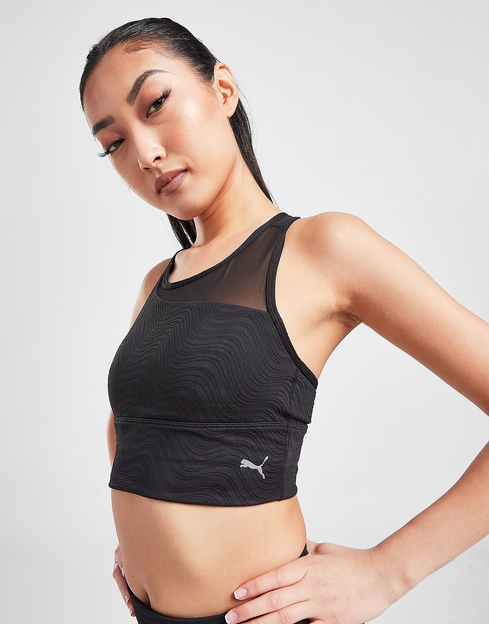 

Puma Flawless Sports Bra - Black - Womens, Black