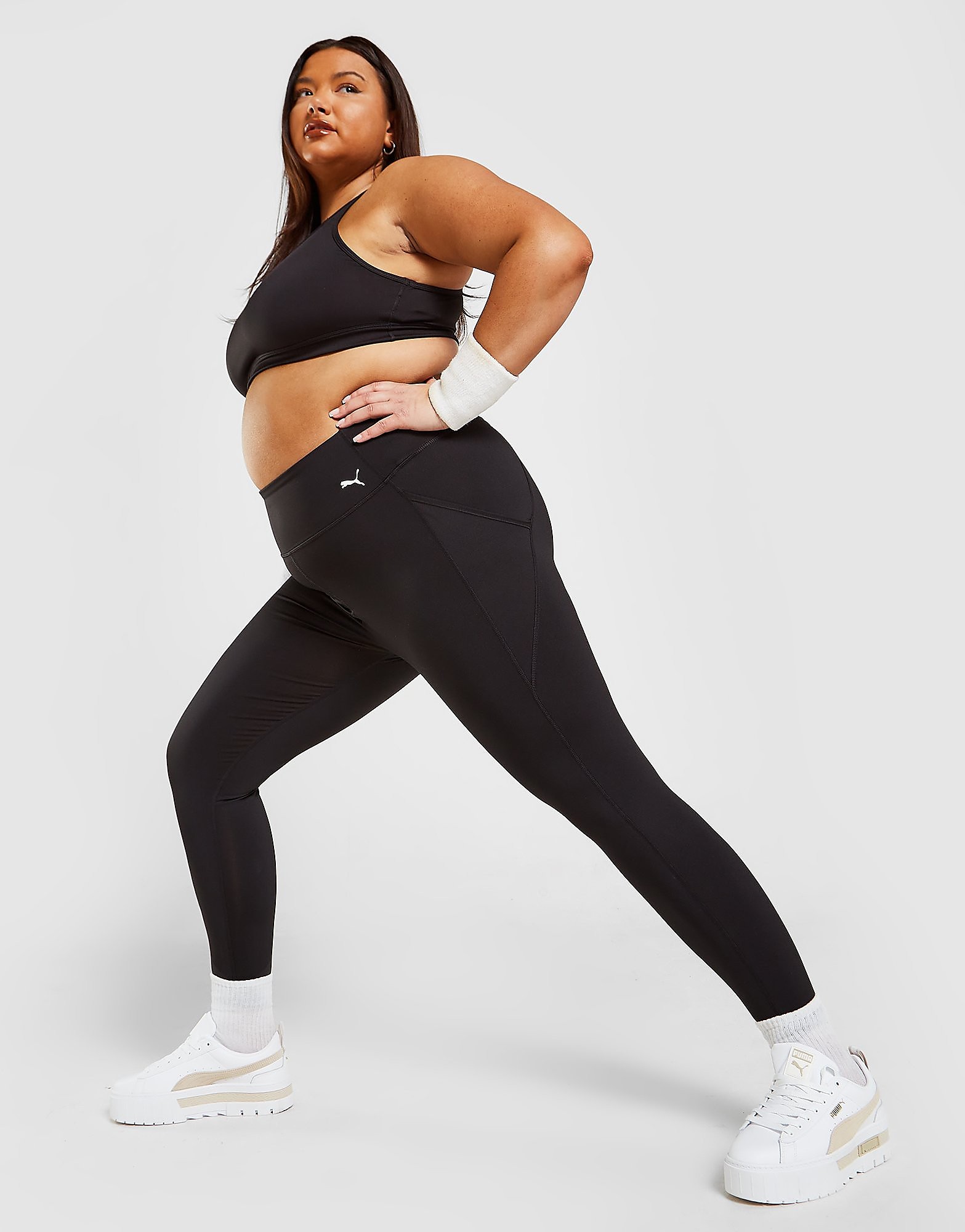 

Puma Plus Size Fave Tights - Black/Black - Womens, Black/Black