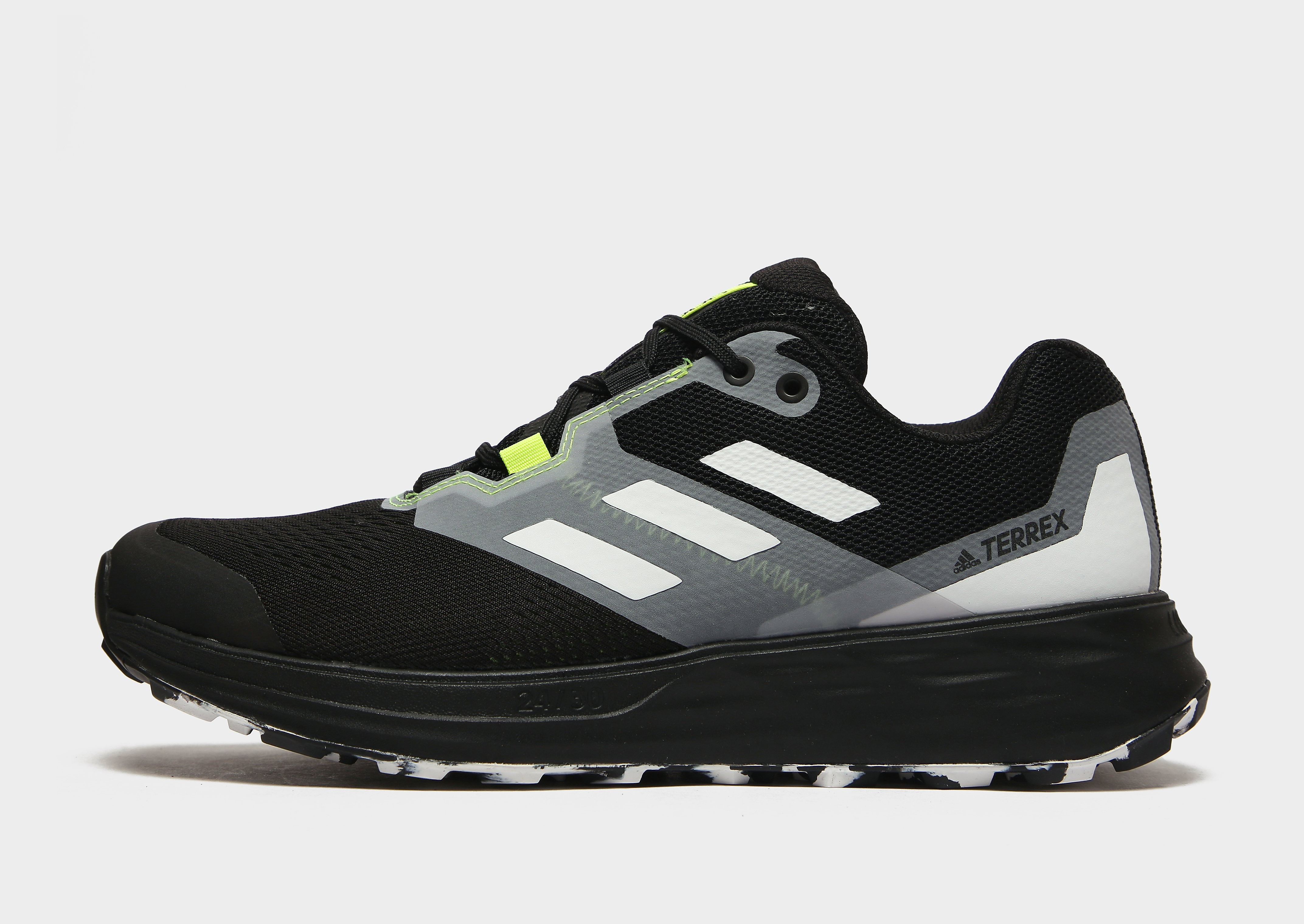 

adidas Two Flow Trail - Core Black / Crystal White / Solar Yellow - Womens, Core Black / Crystal White / Solar Yellow