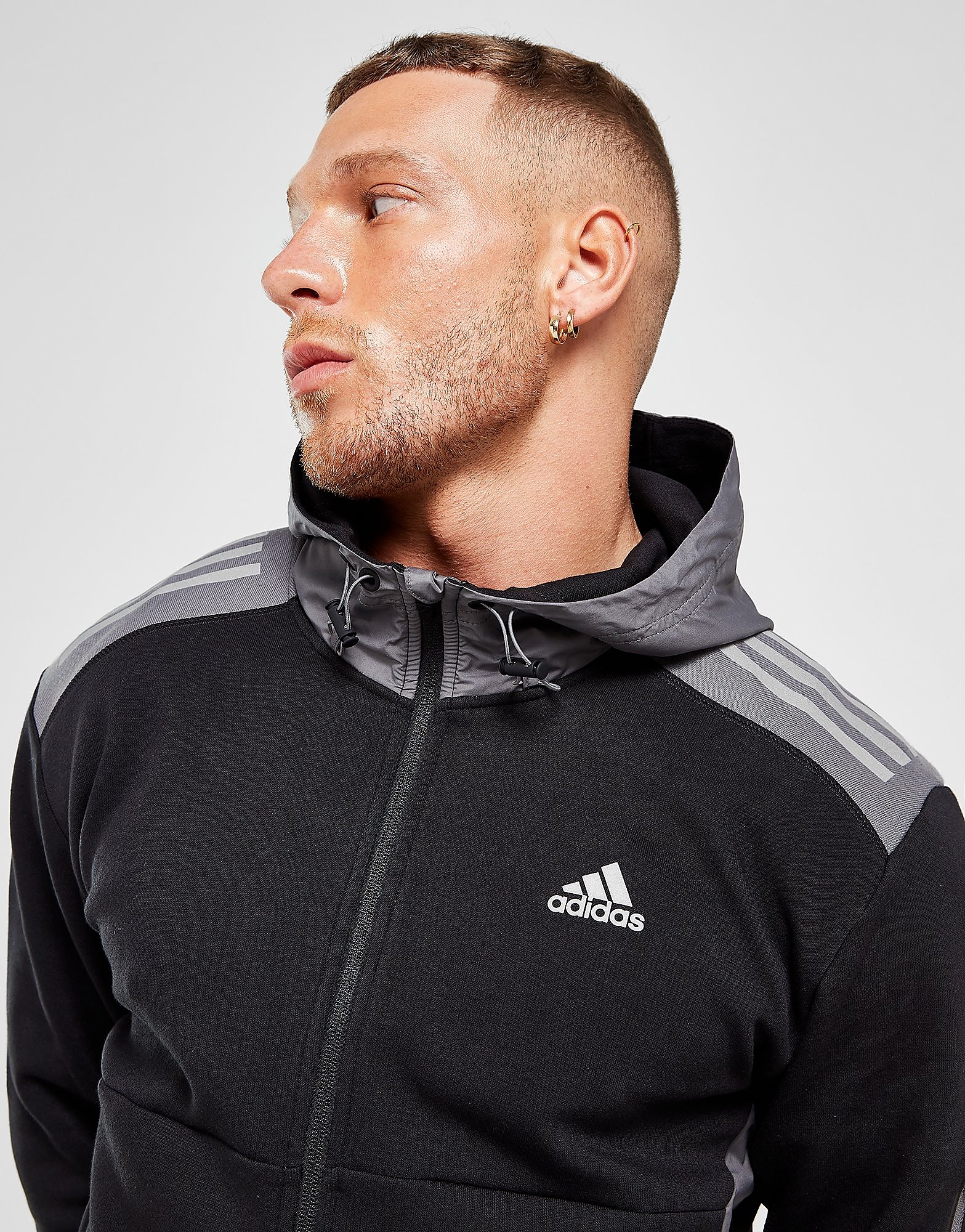 

adidas Tech Full Zip Hoodie - Only at JD - Black - Mens, Black