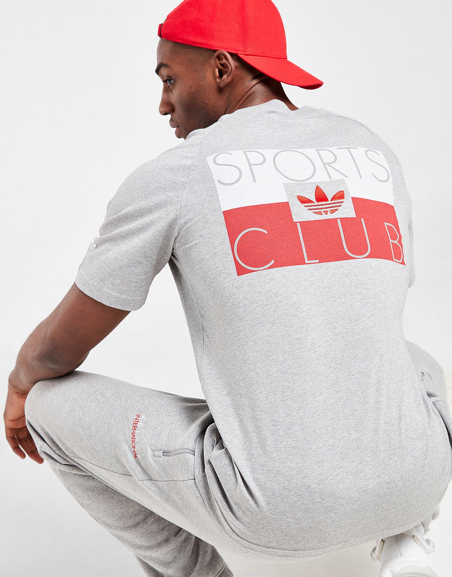 

adidas Originals Sports Club T-Shirt - Grey, Grey