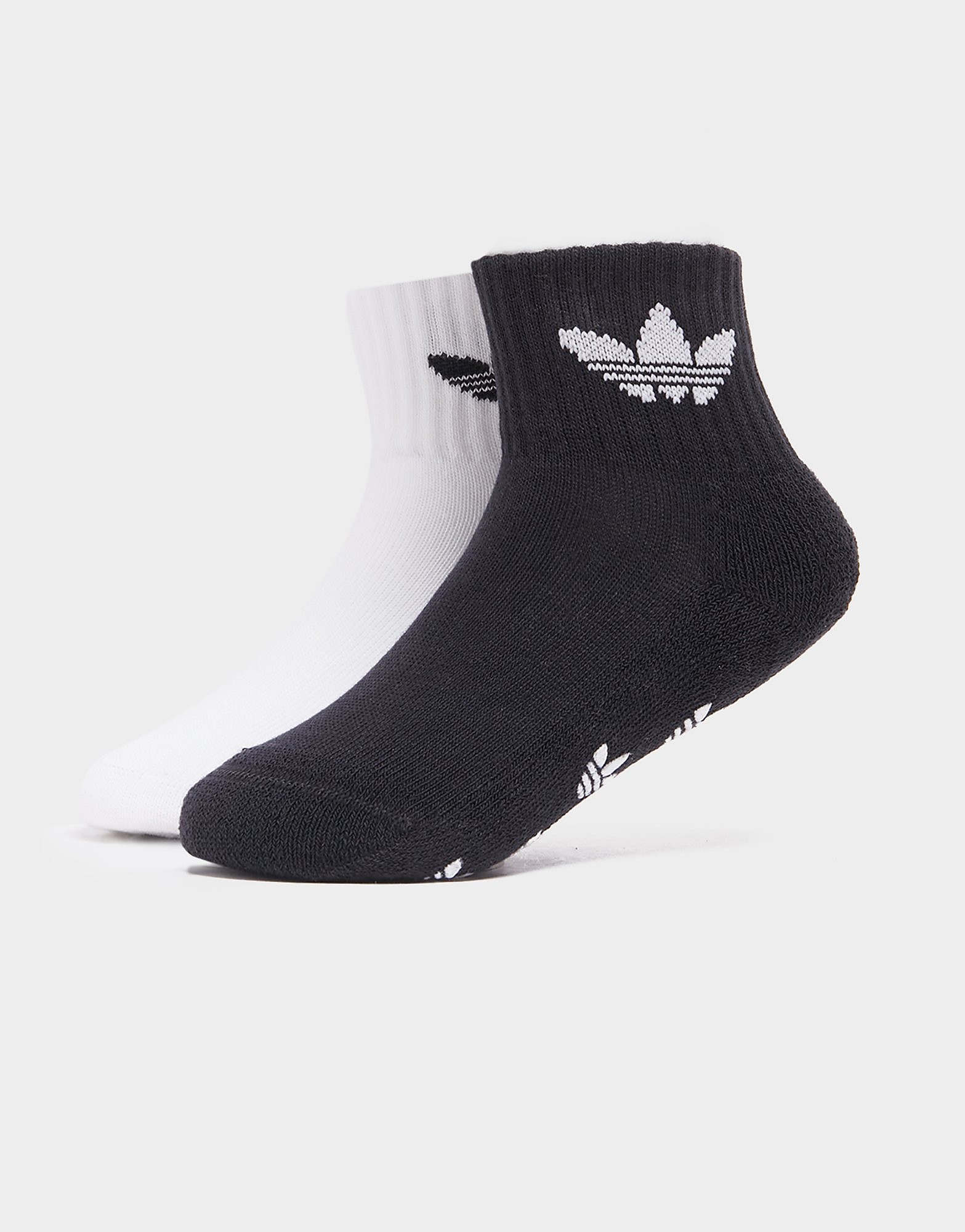 

adidas Originals 2-Pack Anti-Slip Socks Kids - Black/White - Kids, Black/White