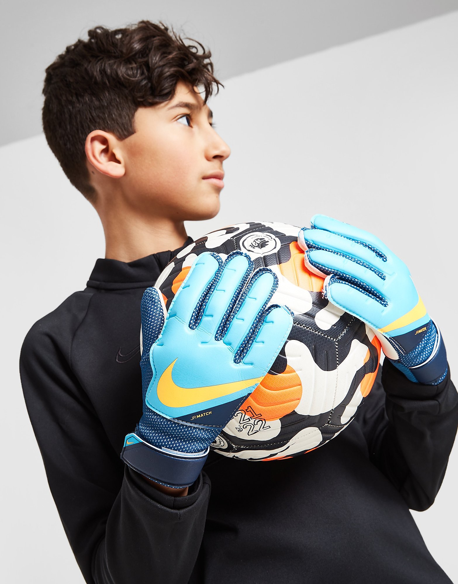 Nike Goalkeeper 22 Match Gloves Junior - Blue - Kids, Blue