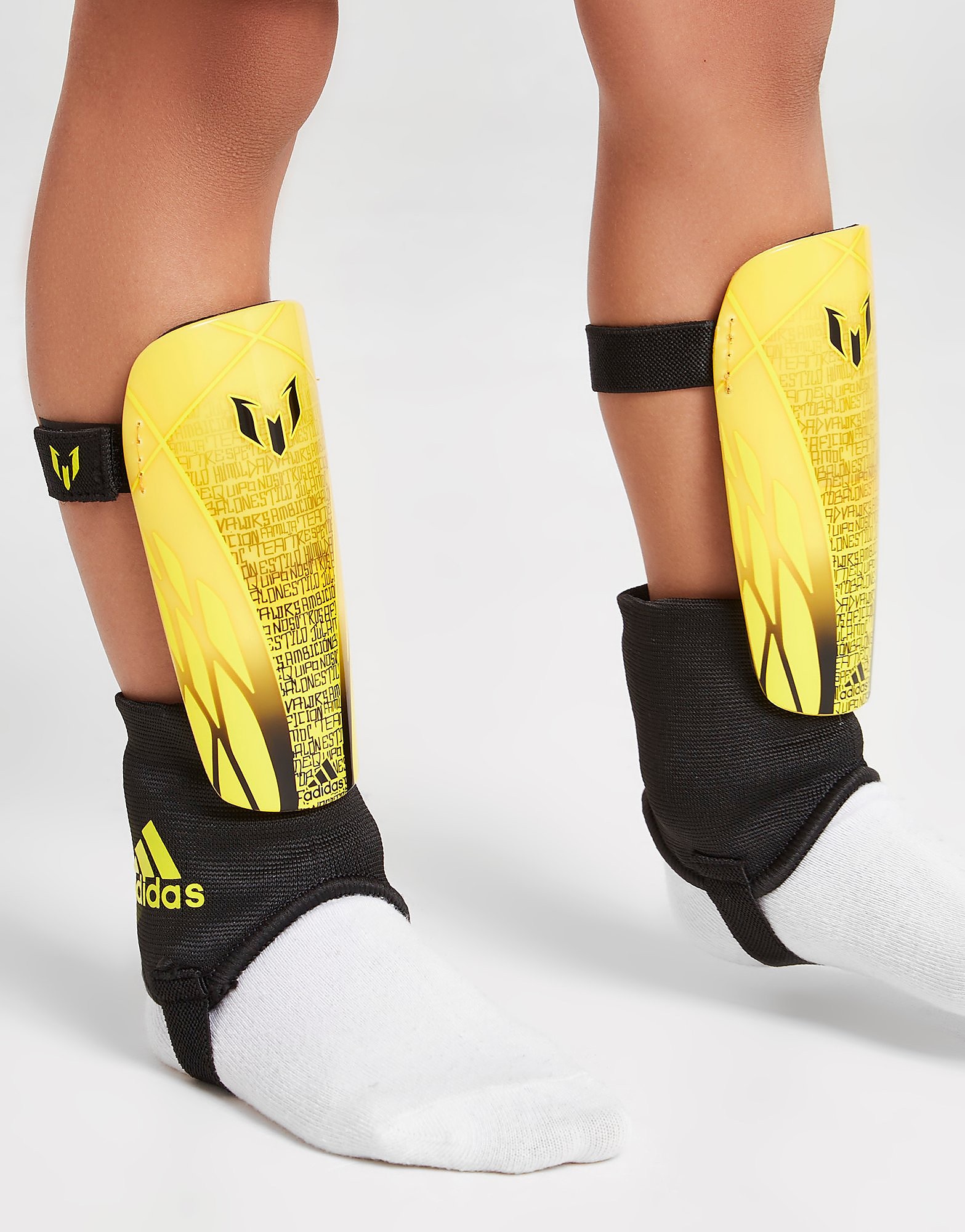 

adidas Messi Match Shin Guards Junior - Yellow - Kids, Yellow